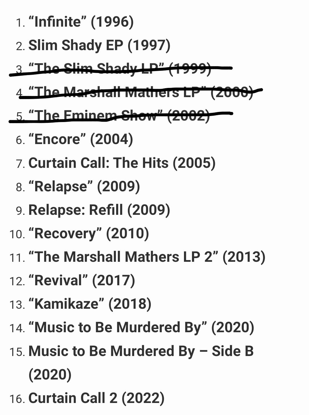 What album CD should I get next? r/Eminem
