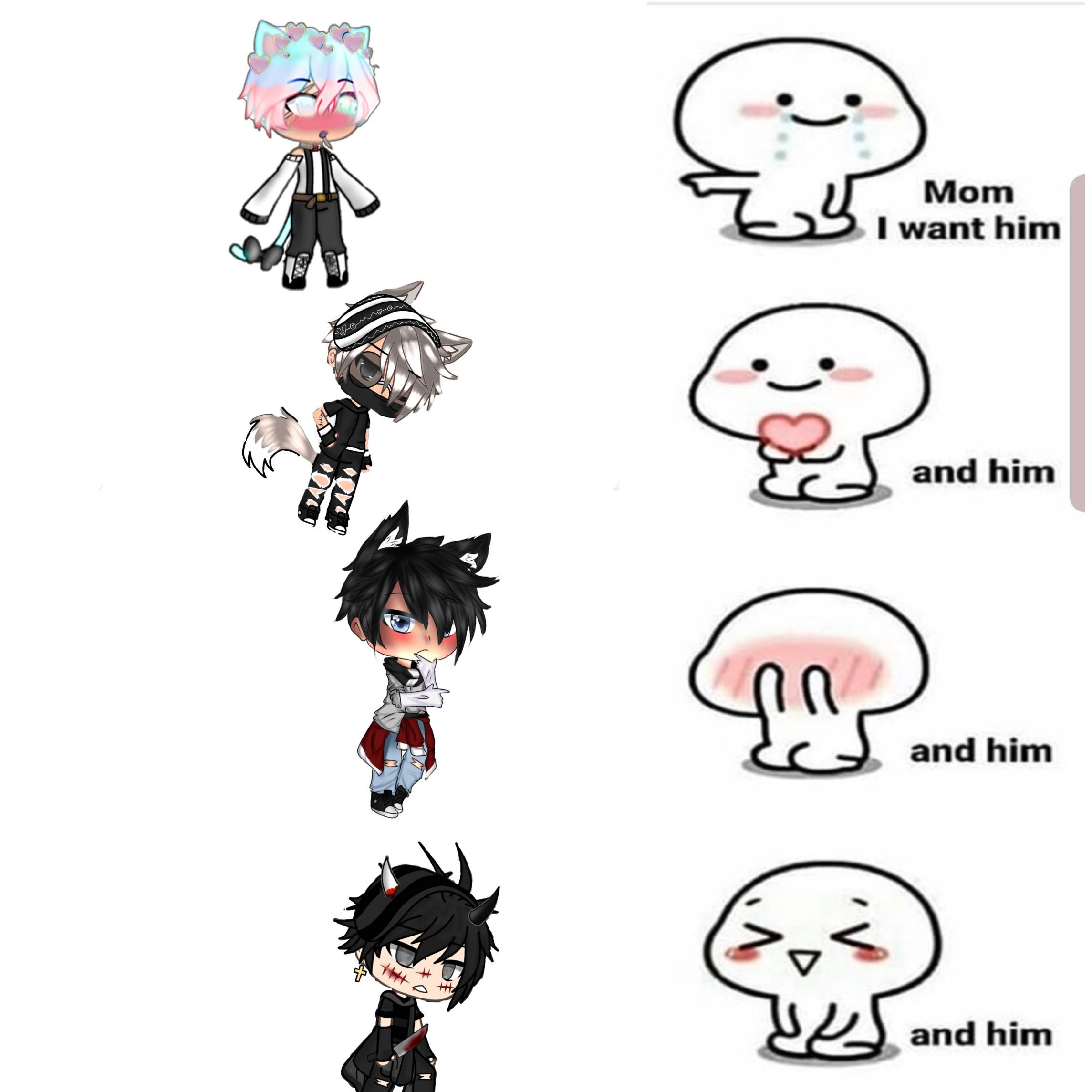I want all the gacha stereotype boys UwU 😳😳😍 GachaLifeCringe