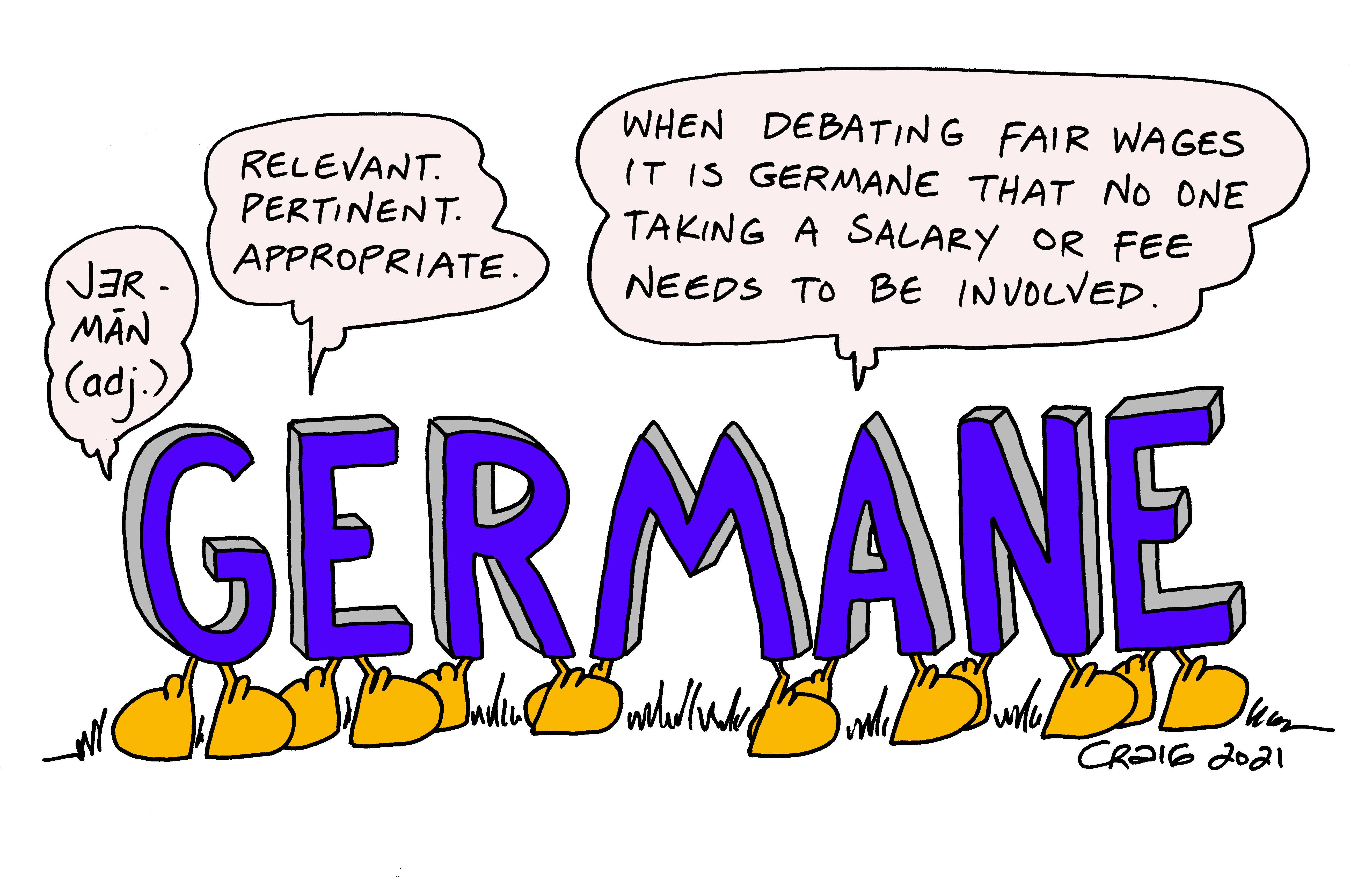 [OC] Playing With Words GERMANE r/vocabulary