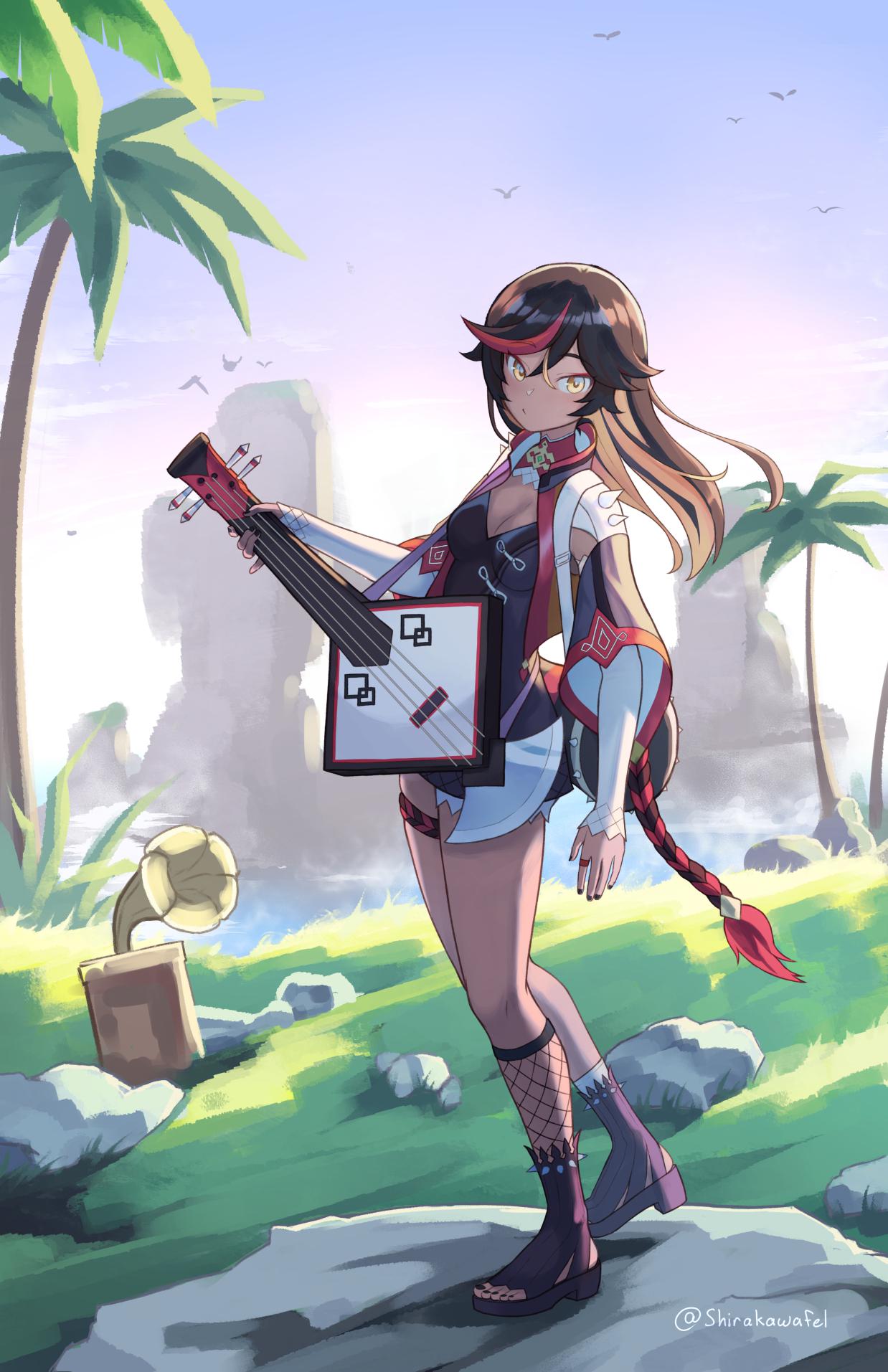 Xinyan, hair down enjoying the summer r/Genshin_Impact