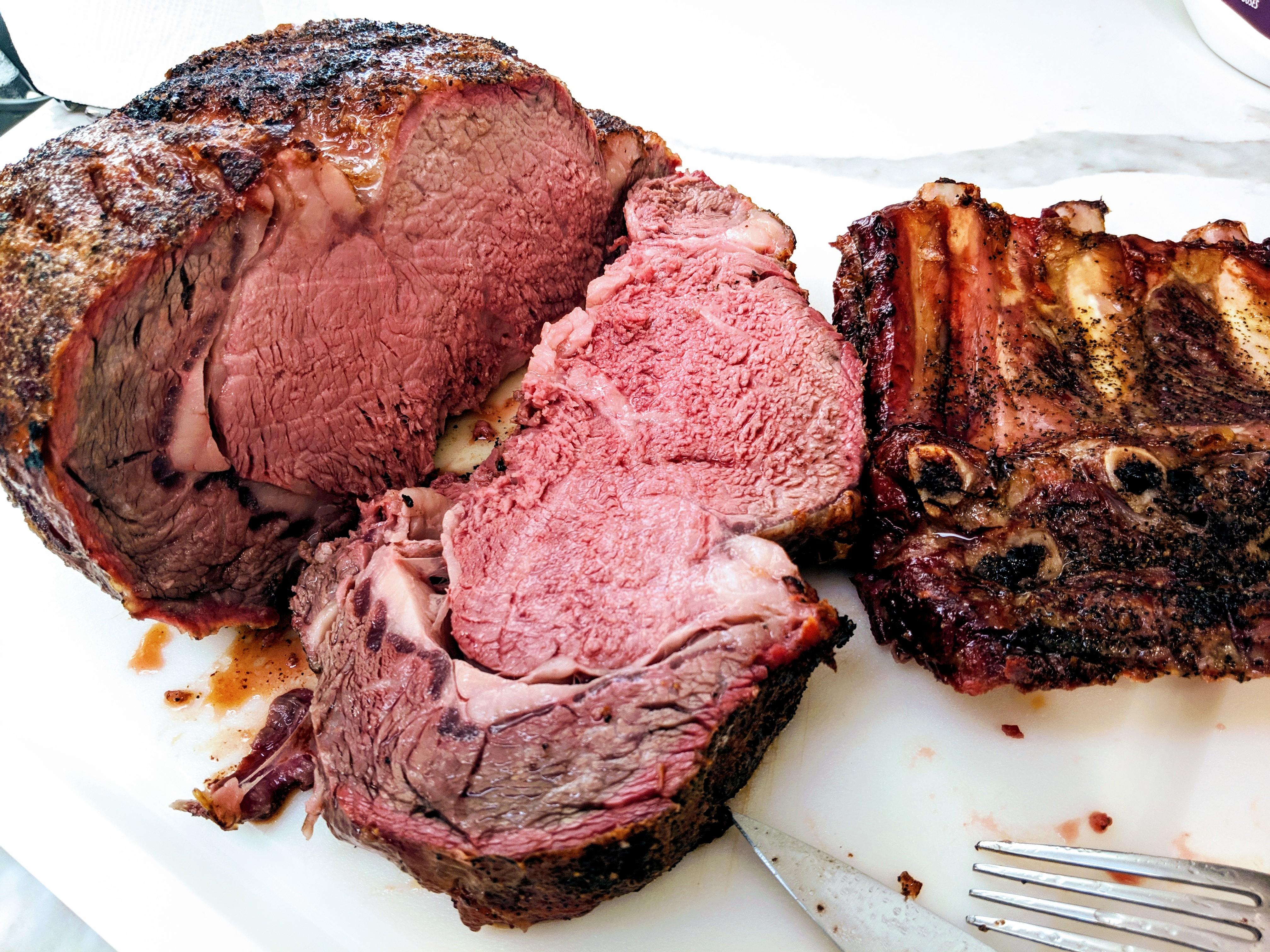 [homemade] Smoked Prime Rib Roast r/BBQ