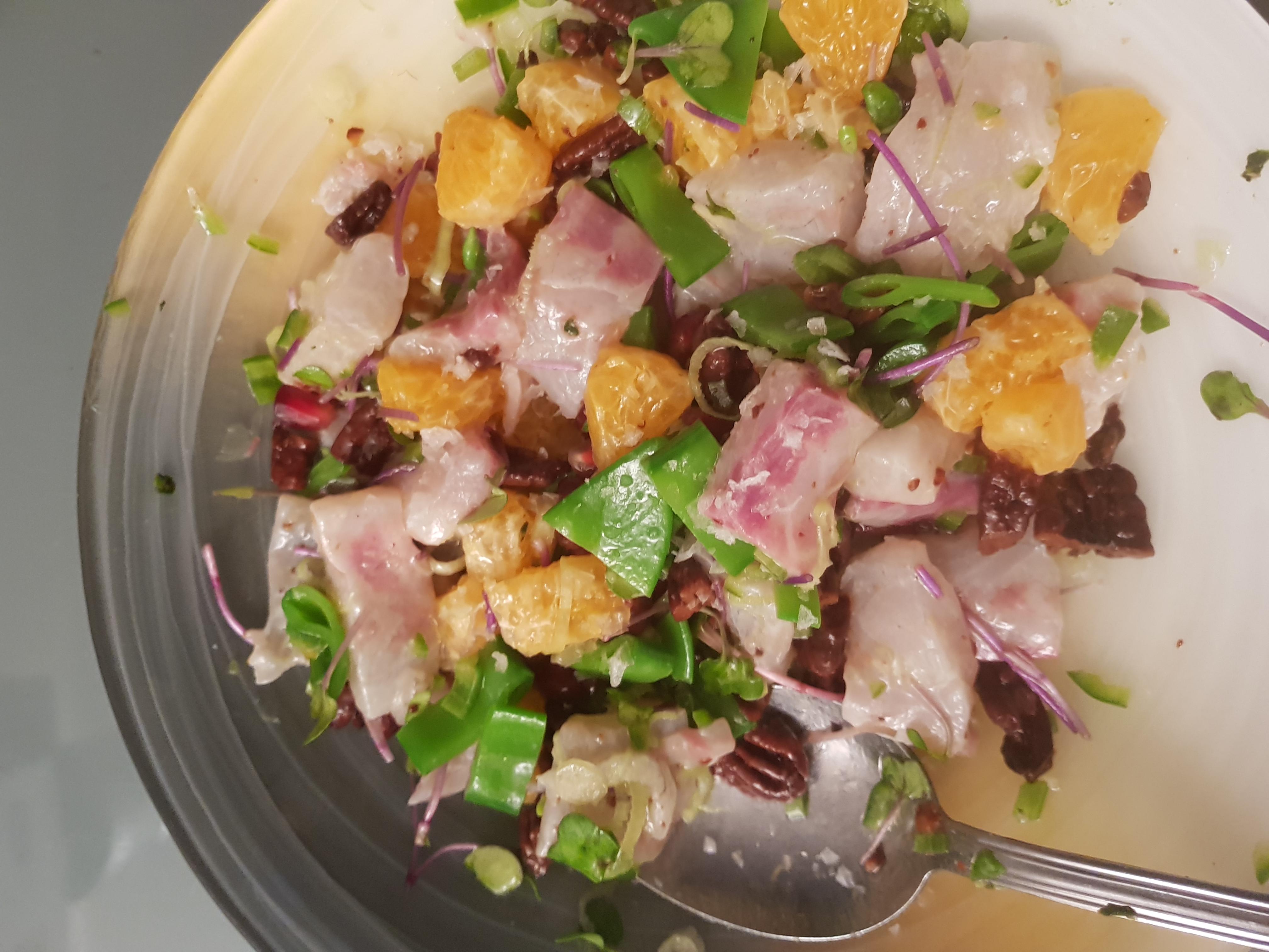 [Homemade] sea bass ceviche. r/food