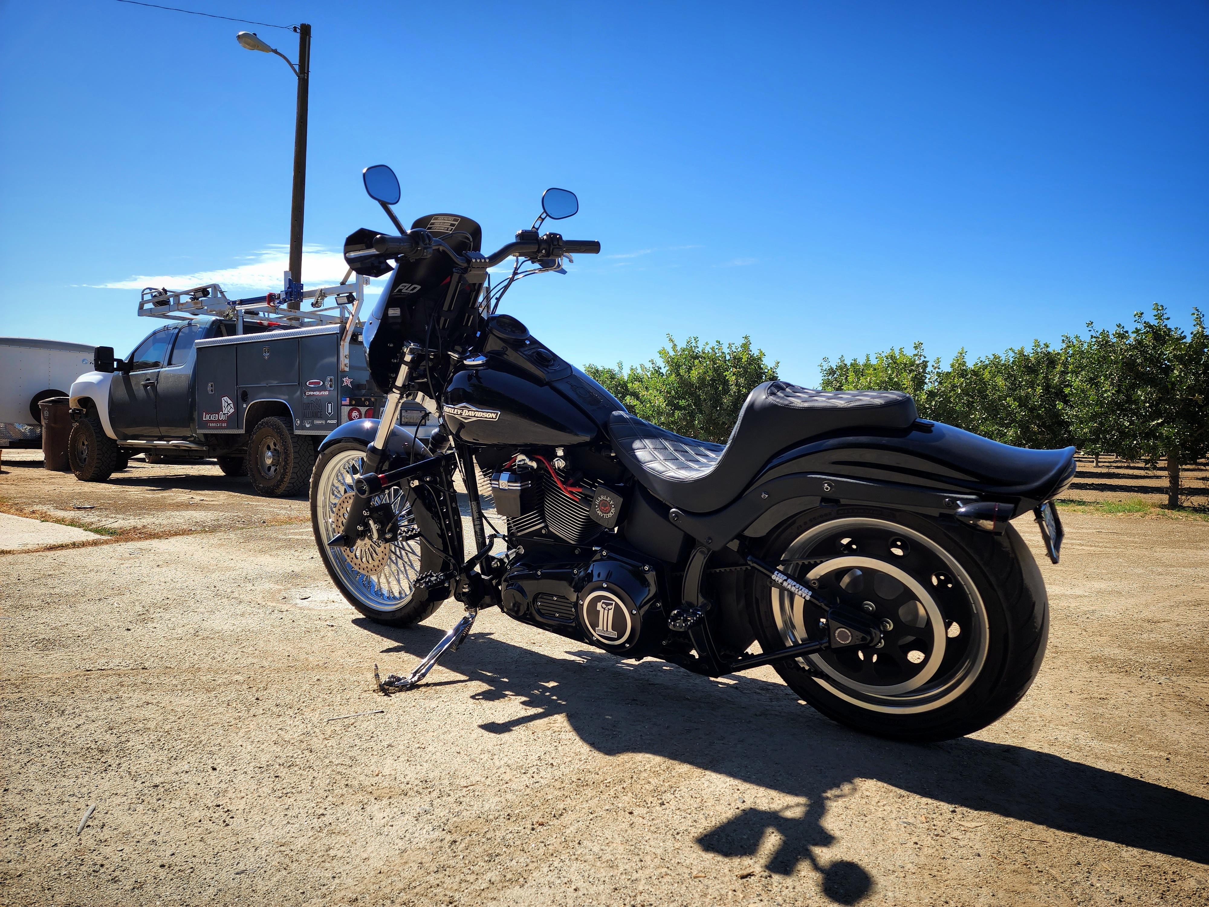 LA Choppers 12" Mx T Bars installed and ready,just in time for the