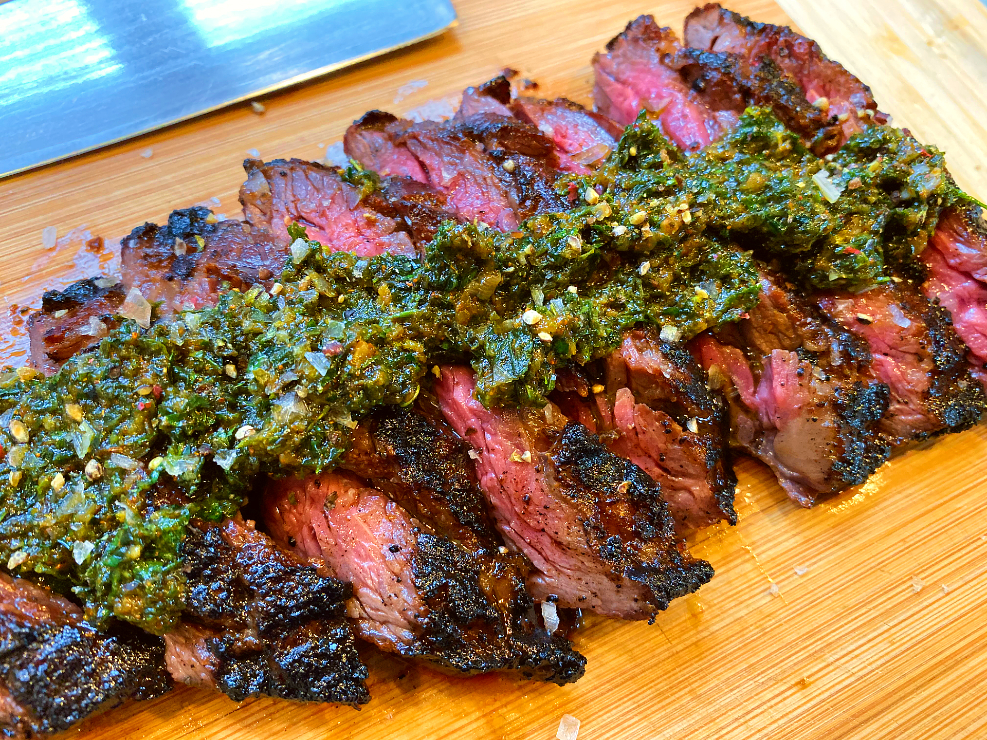 Skirt Steak with Chimichurri r/steak