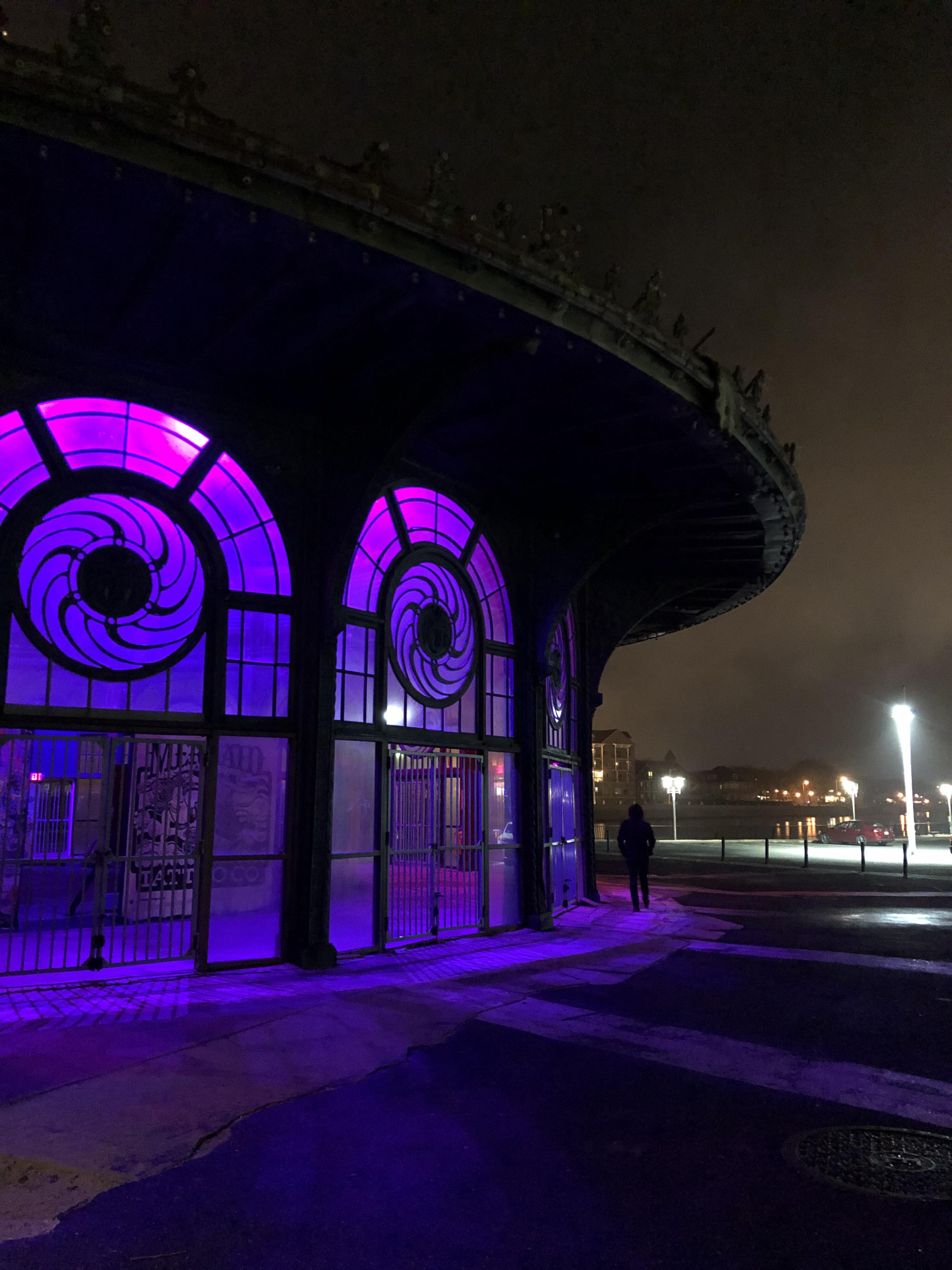 The old carousel house in Asbury Park, NJ on NYE. r/TheNightFeeling