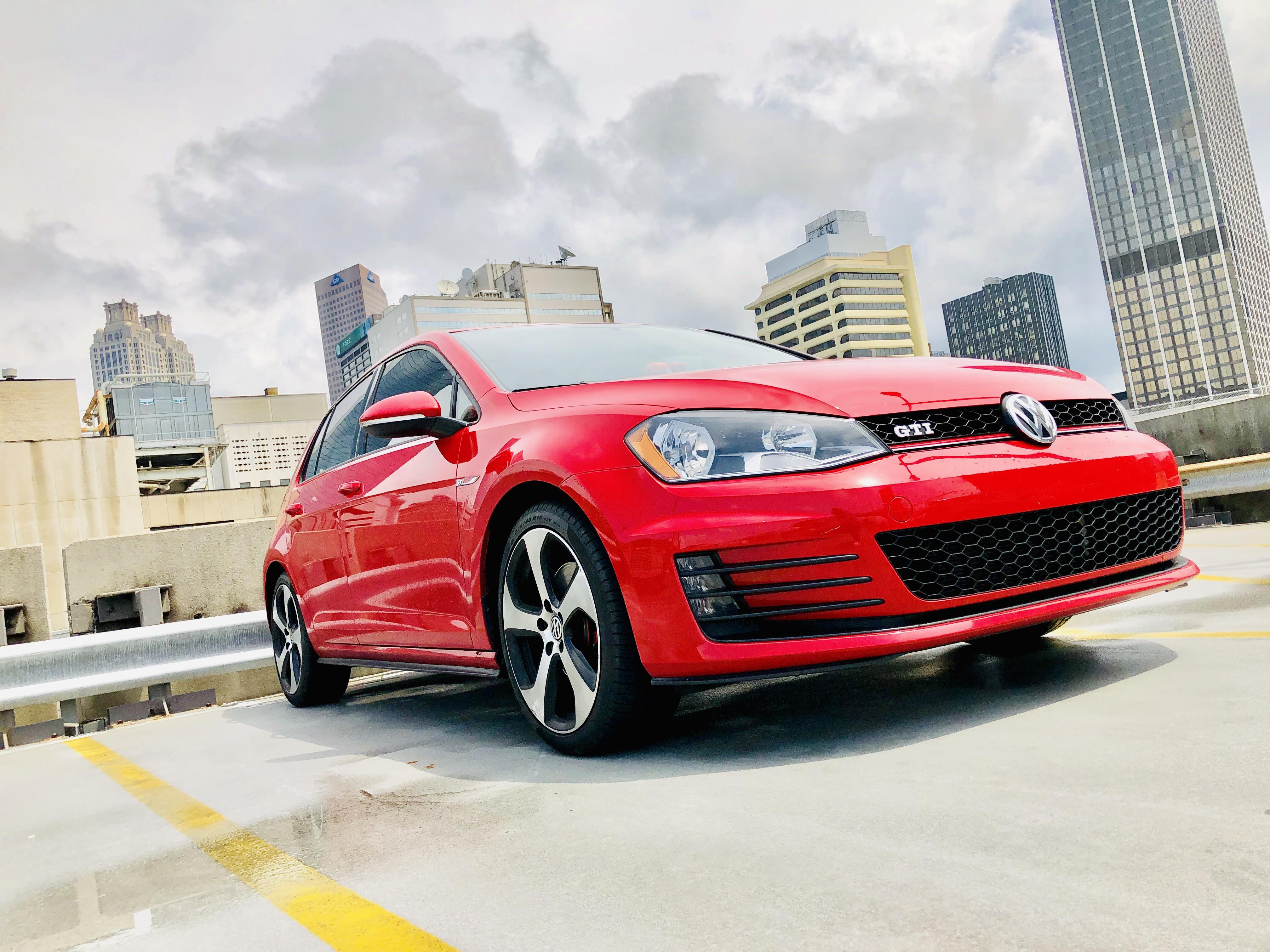 My APR stage 1 GTI in Atlanta after the storm today. r/GolfGTI