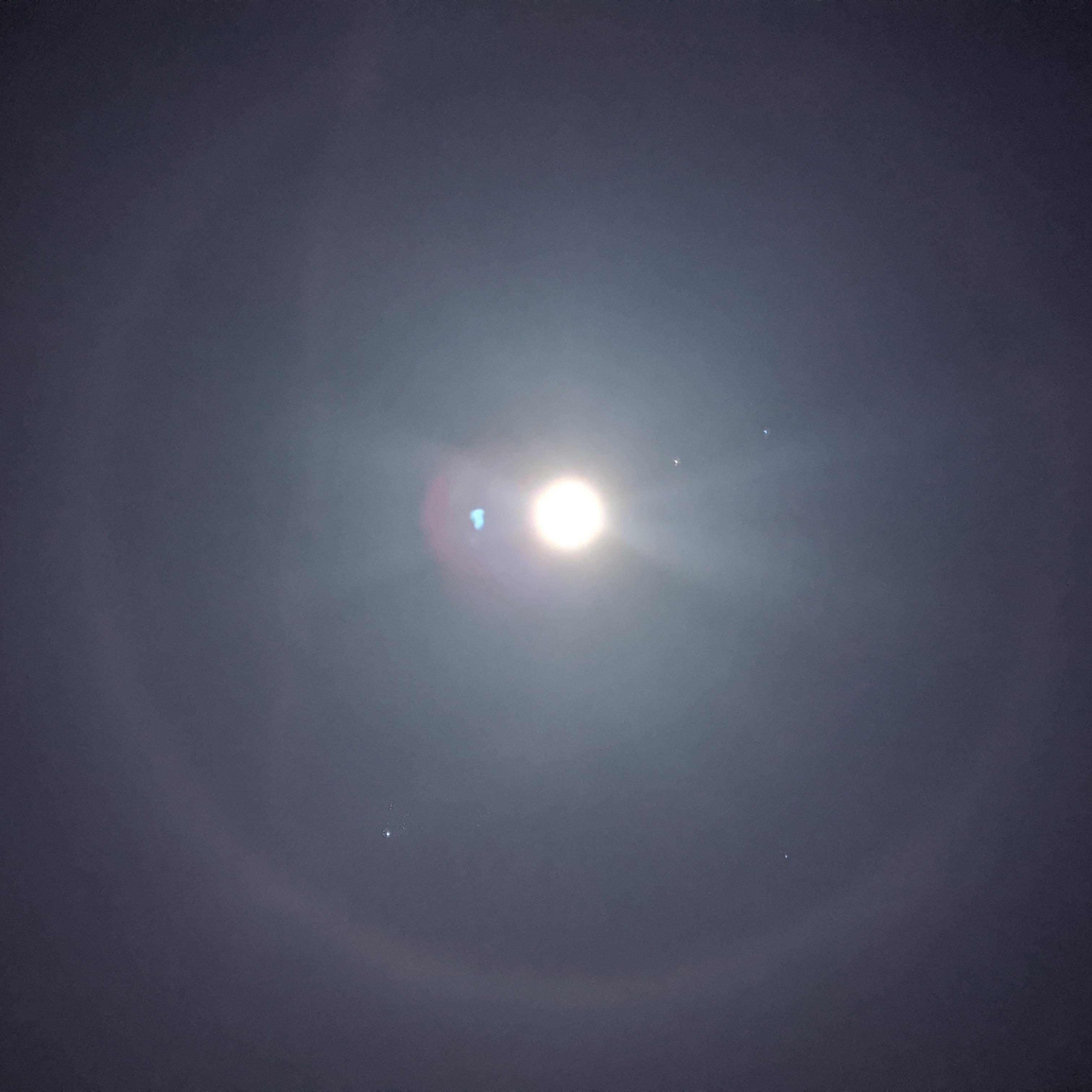 This is the moon in San Antonio right now. r/pics