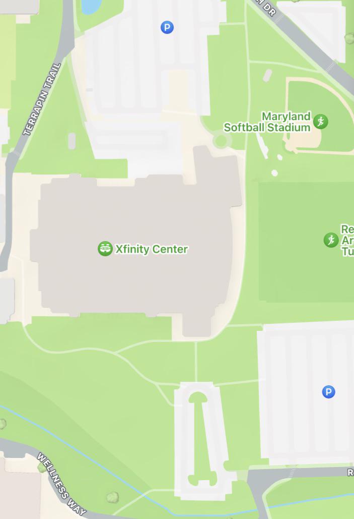 New student here. Why is this road near the Xfinity center shaped this