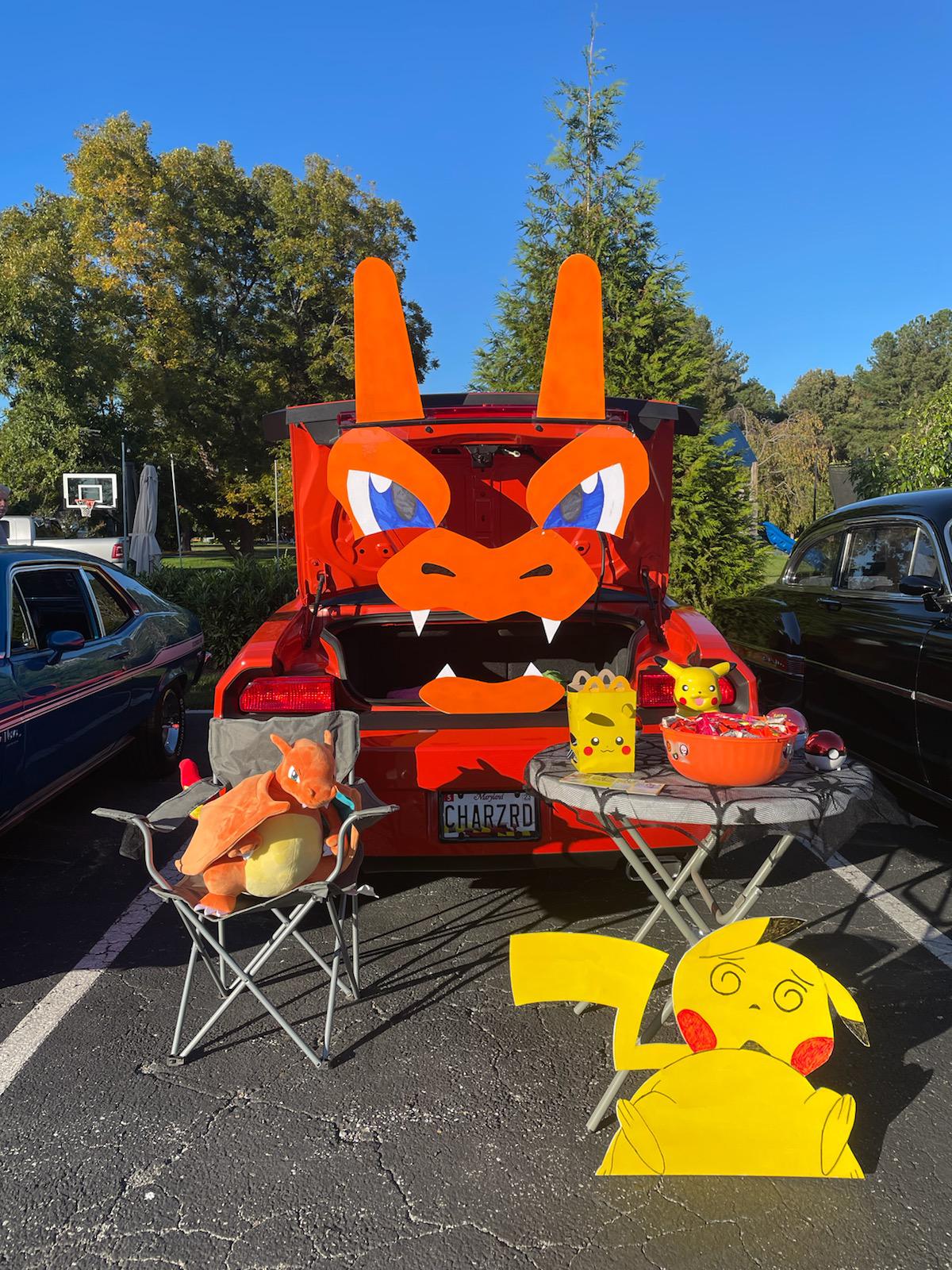 Trunk or Treat pokemon style. Yes I handed out pokemon cards too. r/pokemon