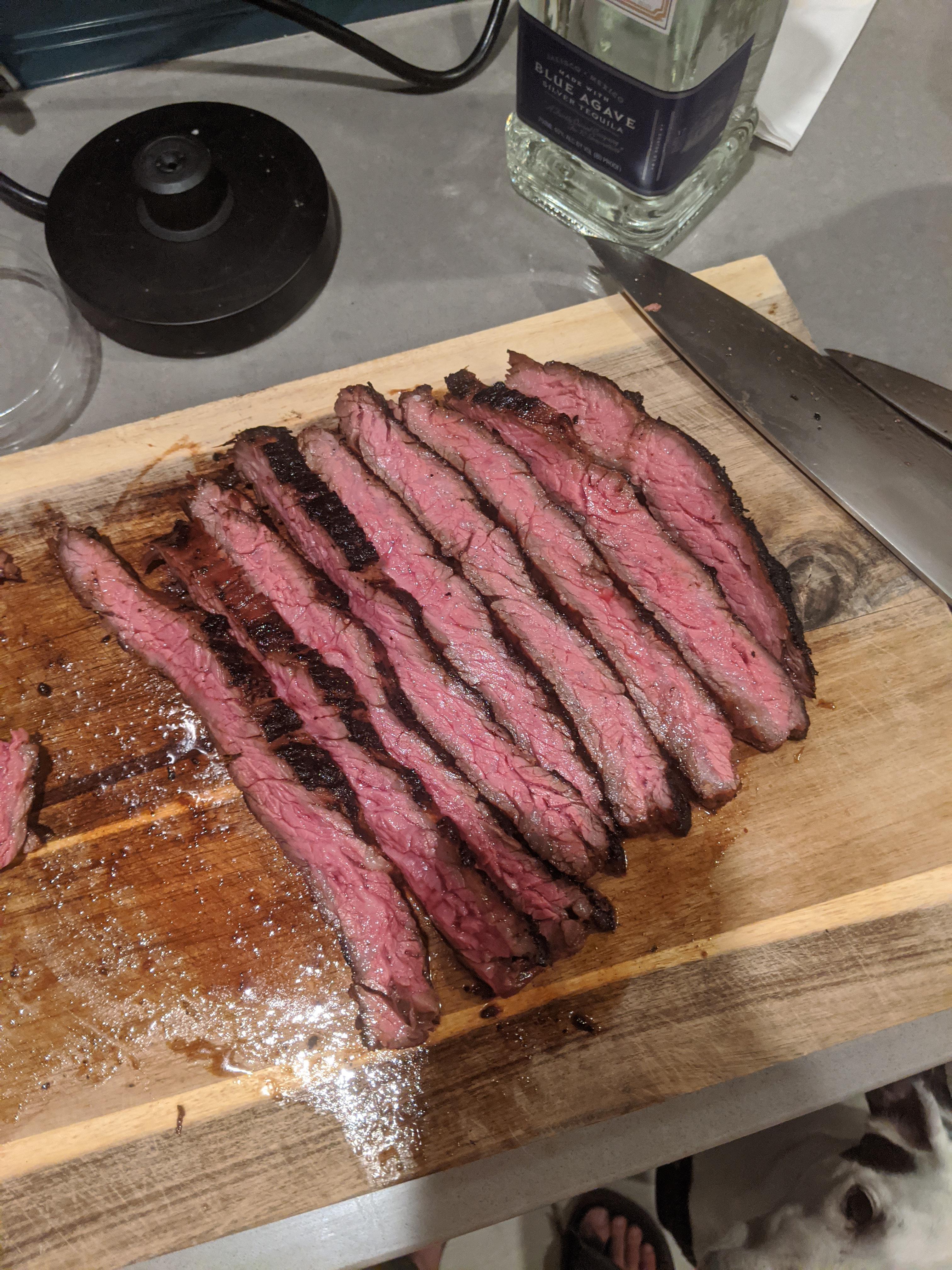 Just some skirt steak grilled on a ber kettle for fajitas. r/BBQ