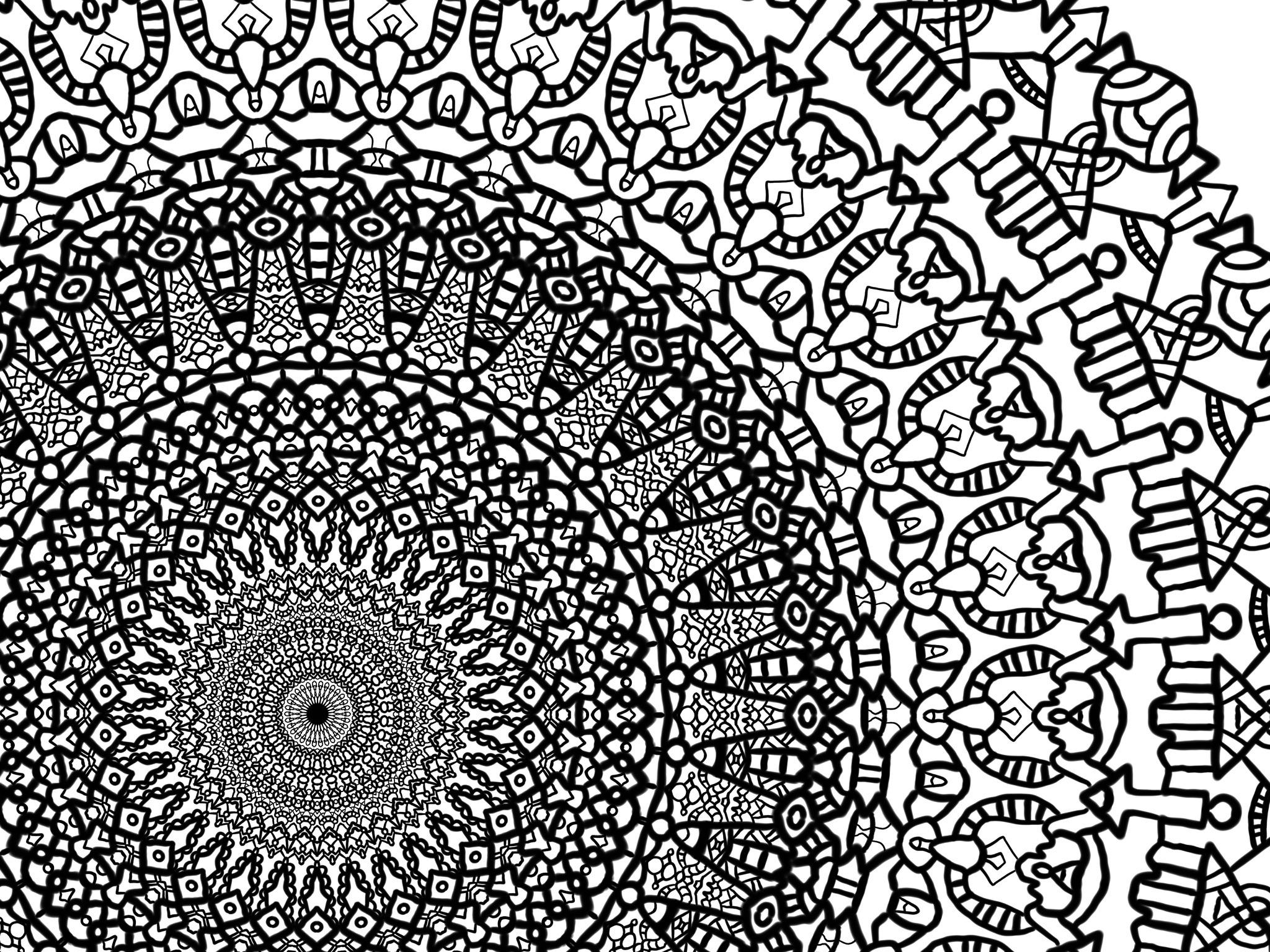 I’ve really been enjoying making my own pages to color in 😄 r/crafts