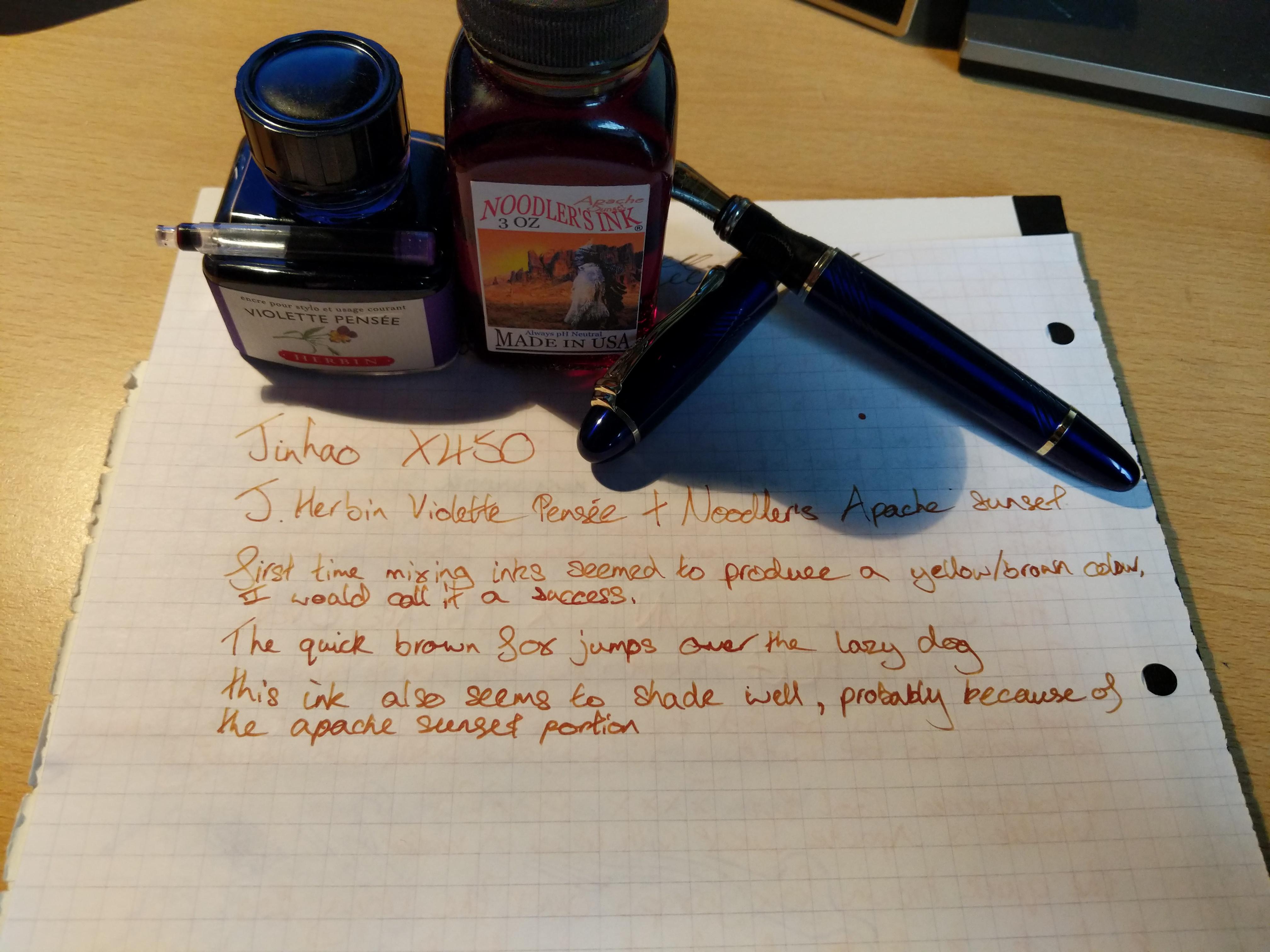 My first attempt at mixing inks Success! r/fountainpens