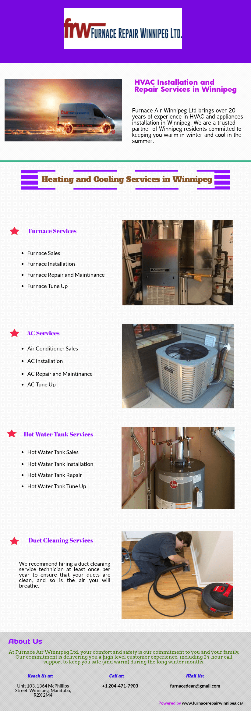 HVAC Installation and Repair Services in Winnipeg by Furnace Air