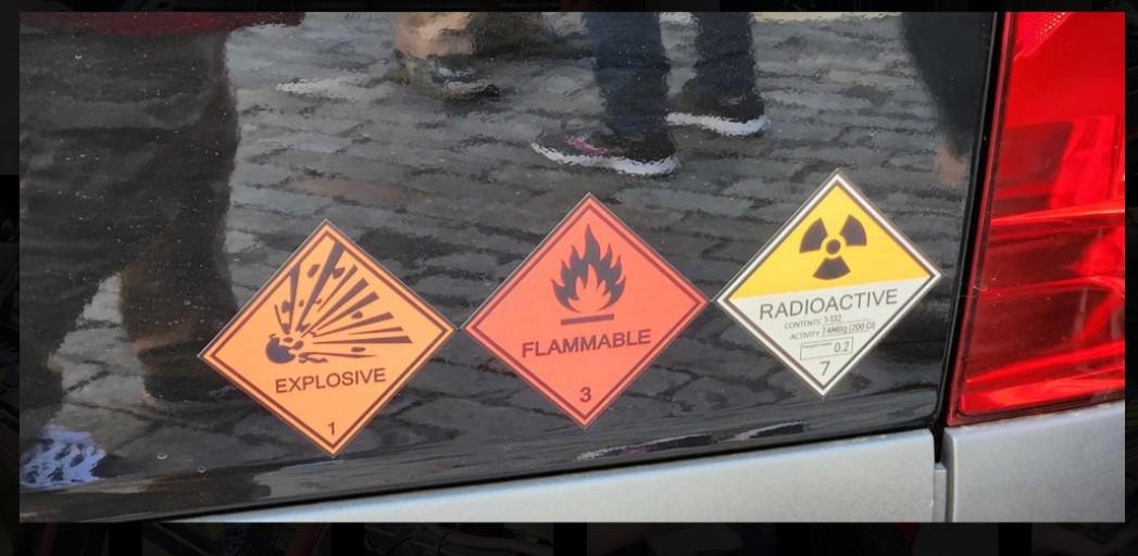 Is it illegal to put hazmat stickers on my car? r/IsItIllegal