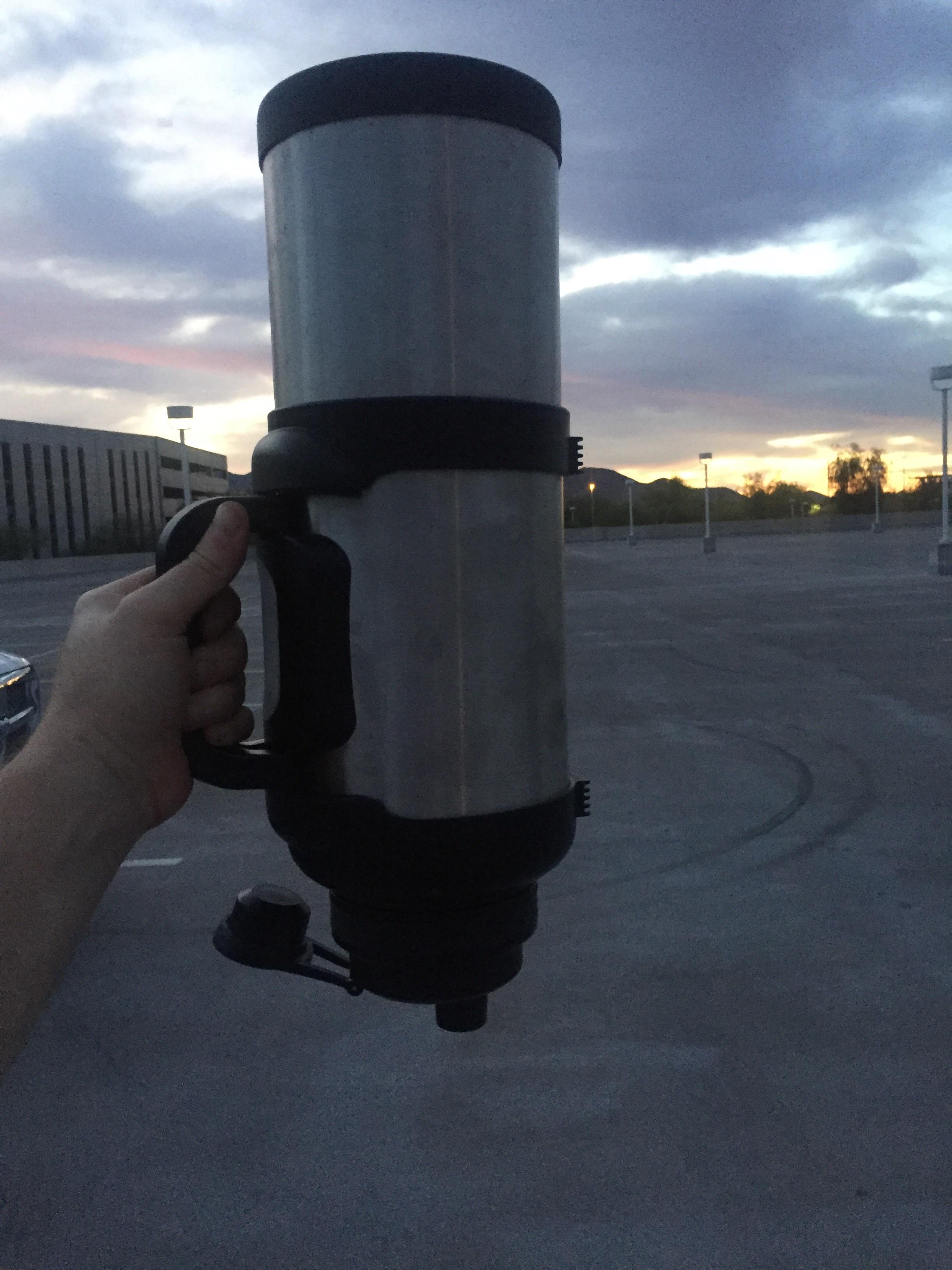 Been trying to up my water intake. The sun is rising, and for the first