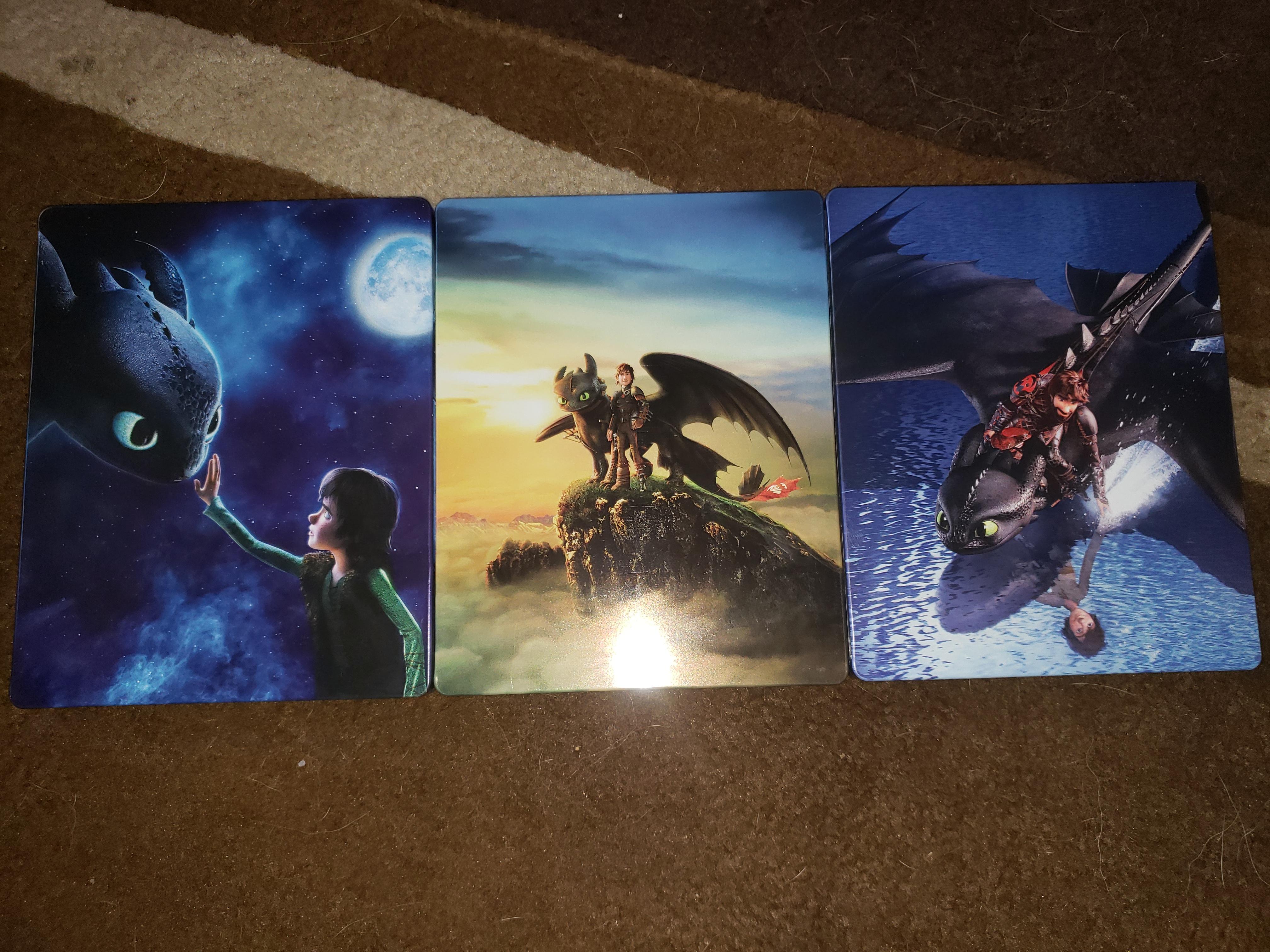 How to Train your Dragon 4k Steelbook Trilogy dvdcollection