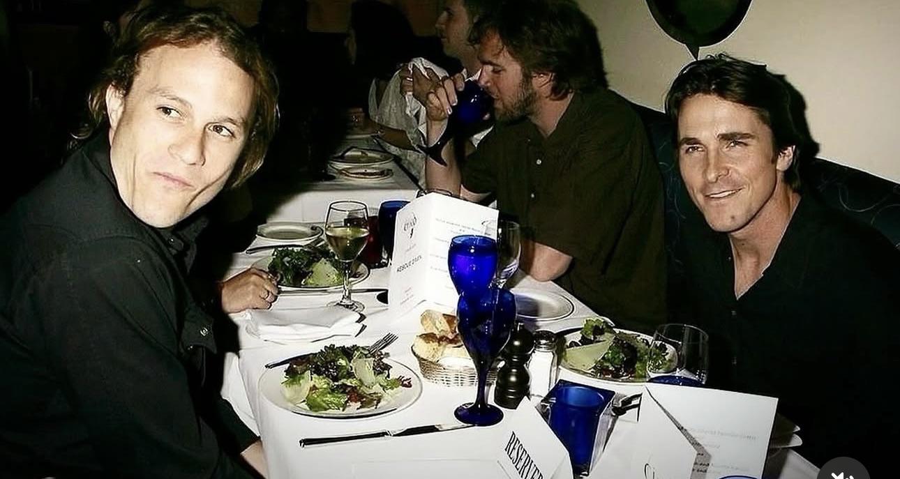 A never seen pic of Heath Ledger and Christian Bale Images