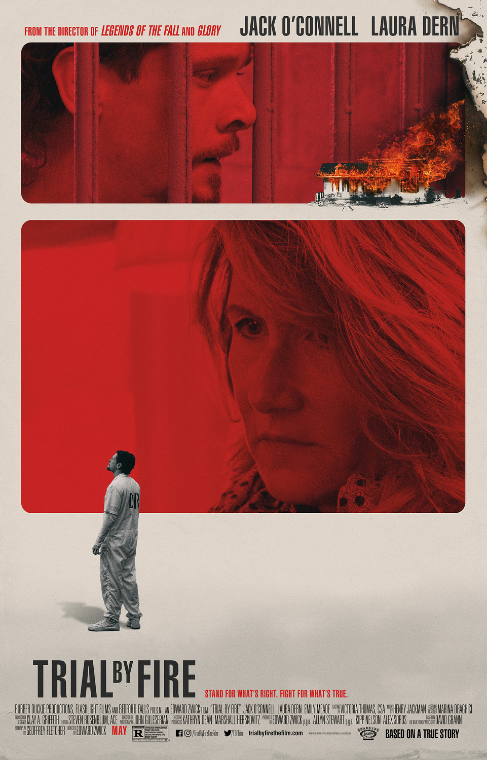 First Poster for 'Trial by Fire' Starring Jack O'Connell & Laura Dern