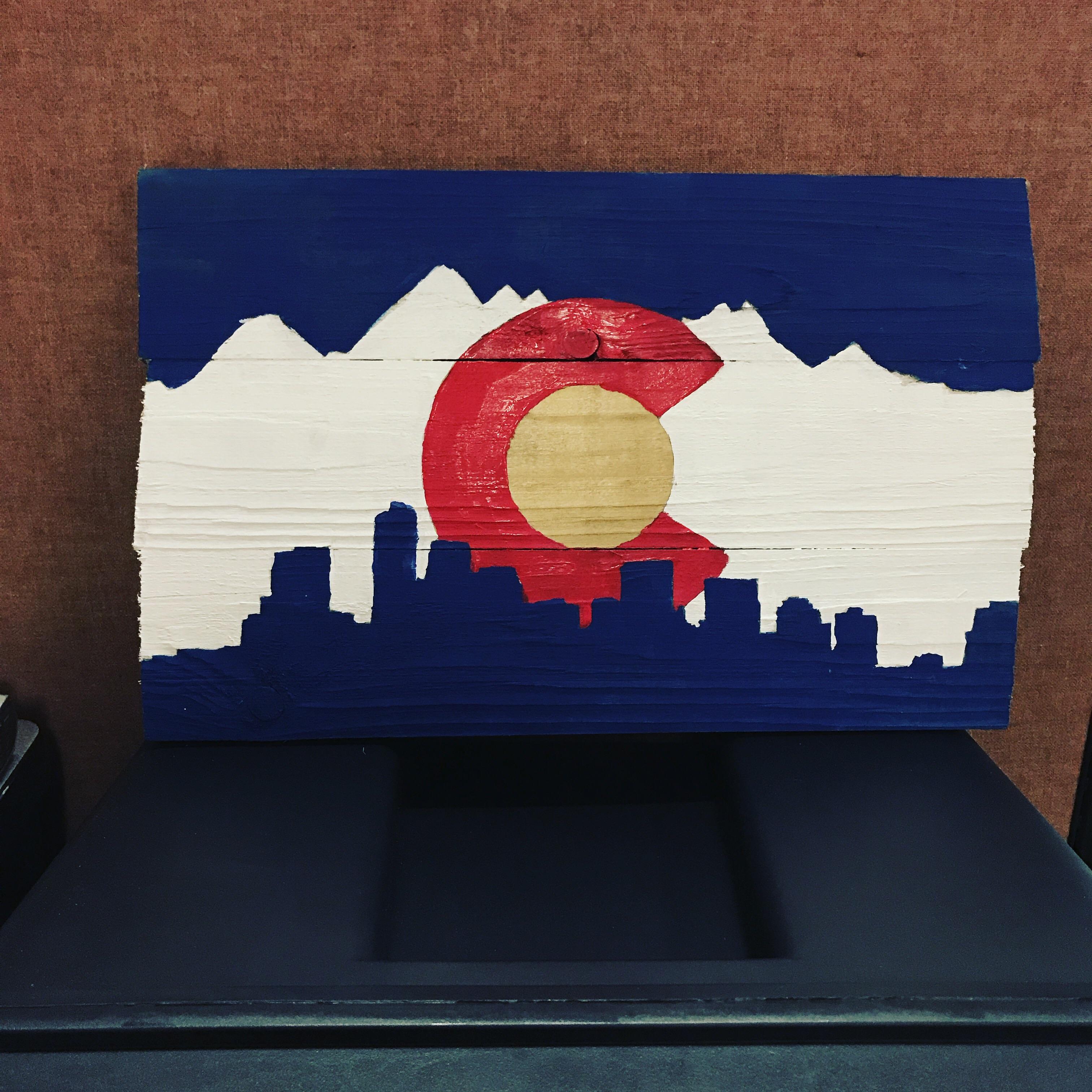 Made this Colorado flag sign out of reclaimed wood r/Colorado