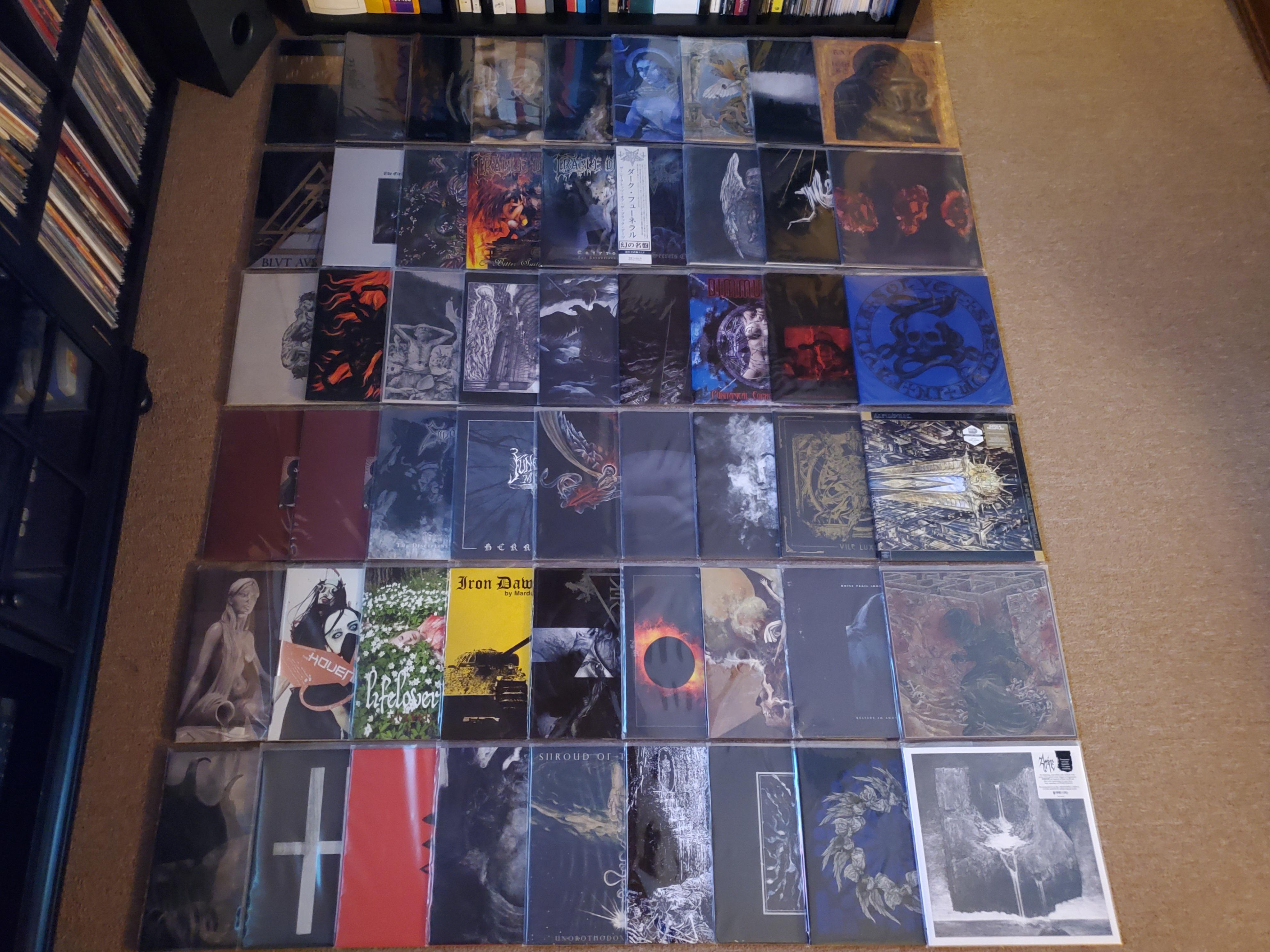 My Current Black Metal vinyl collection (titles listed in comments) r