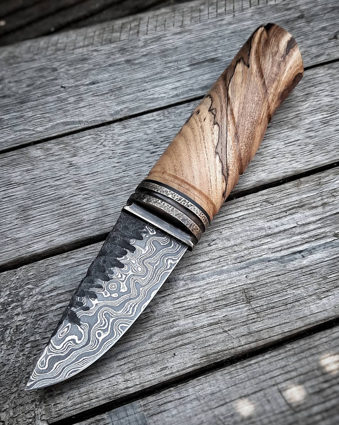 This is most intricate and complicated Damascus I have ever done