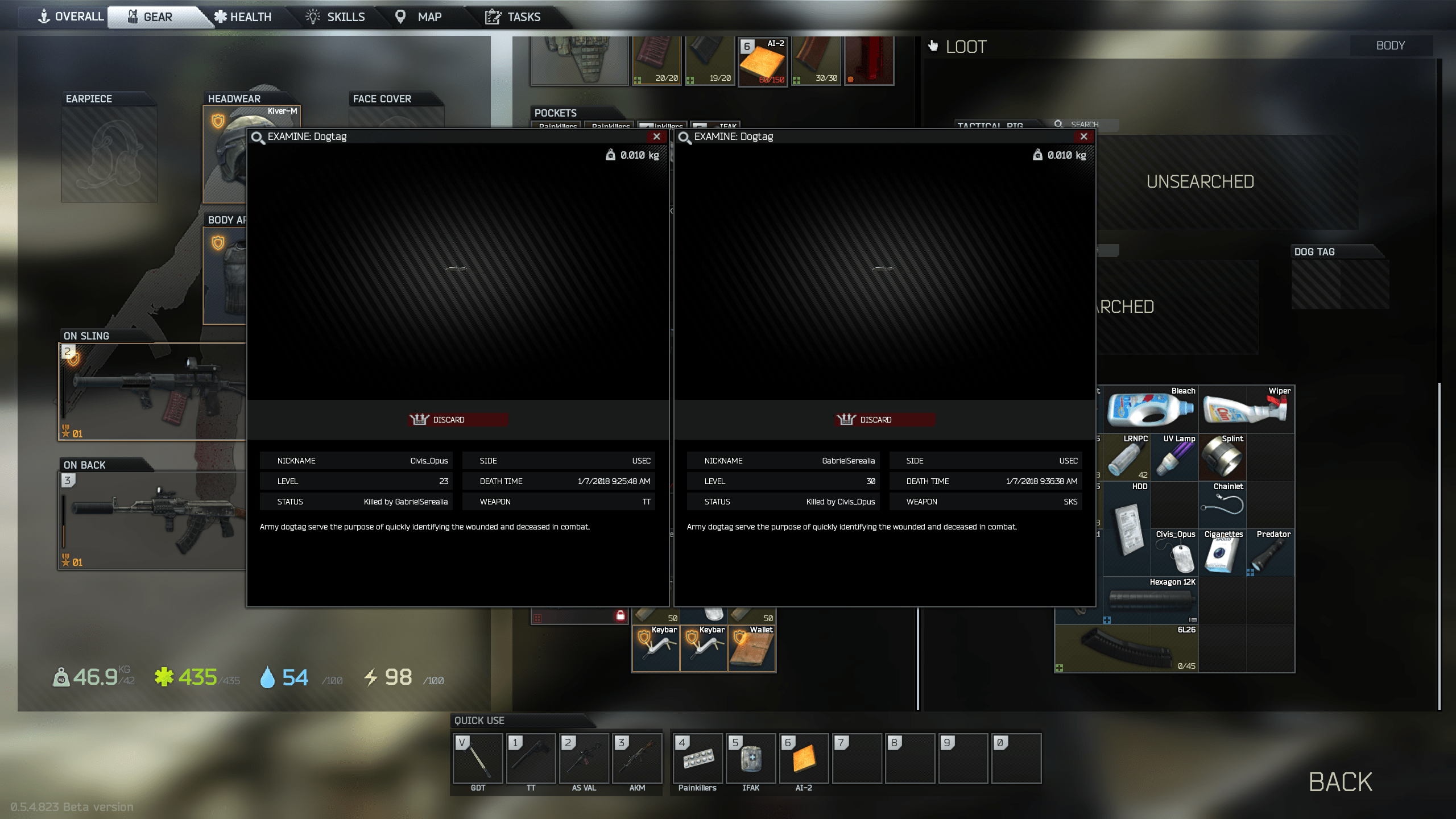 An amazing tarkov story told through 2 dogtags r/EscapefromTarkov