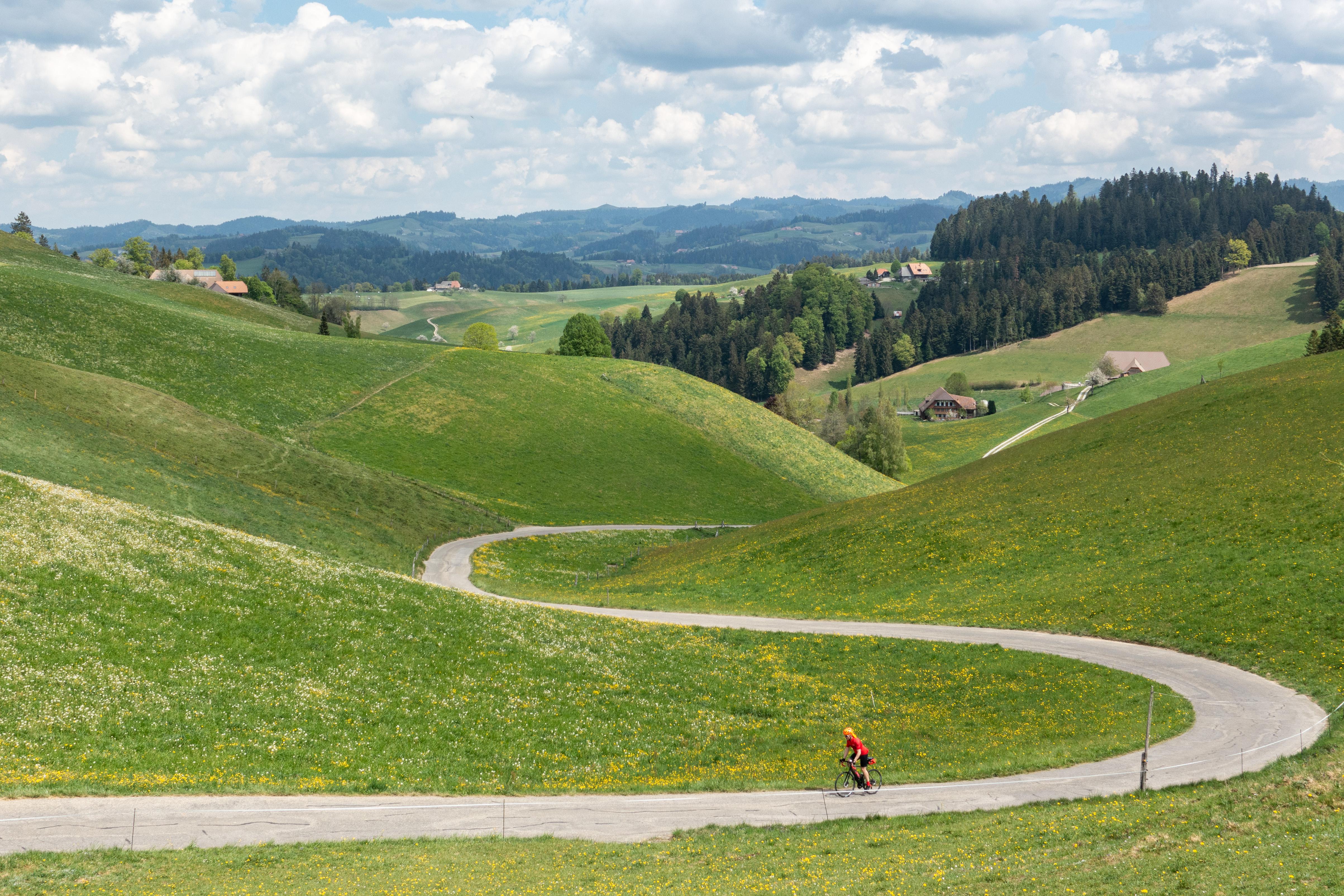 The climbs in the Emmental Valley are always painful but beautiful r