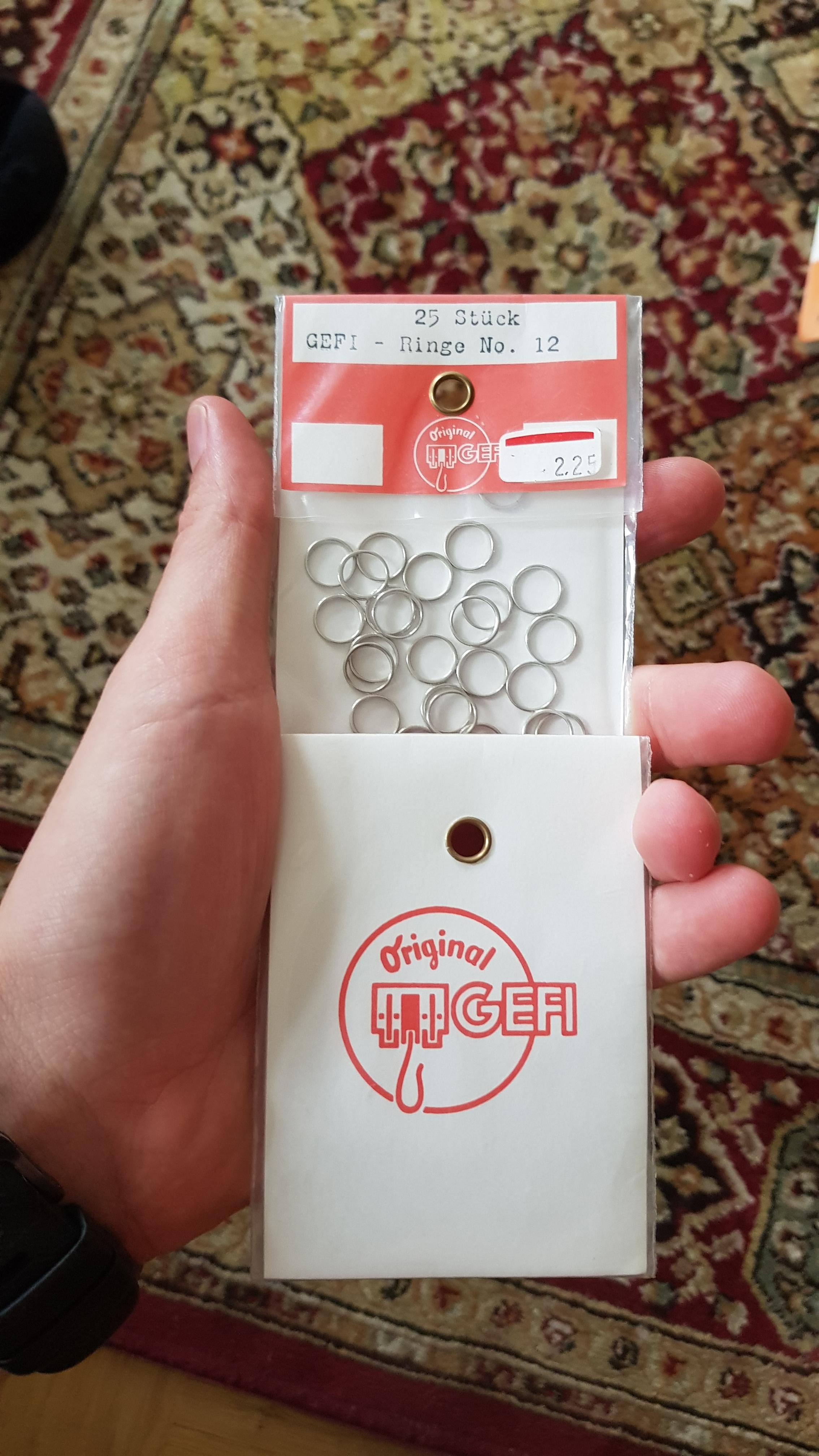 Found these rings in a thrift shop sorted among sewing stuff. They are