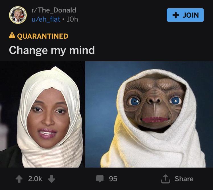 Just some casual racism and islamophobia from t_d. TheRightCantMeme