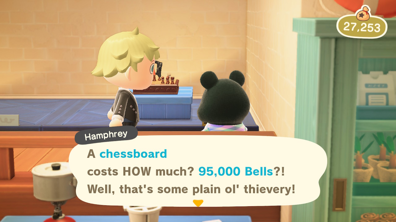 Everyone's reaction to the chessboard in the shop r/AnimalCrossing