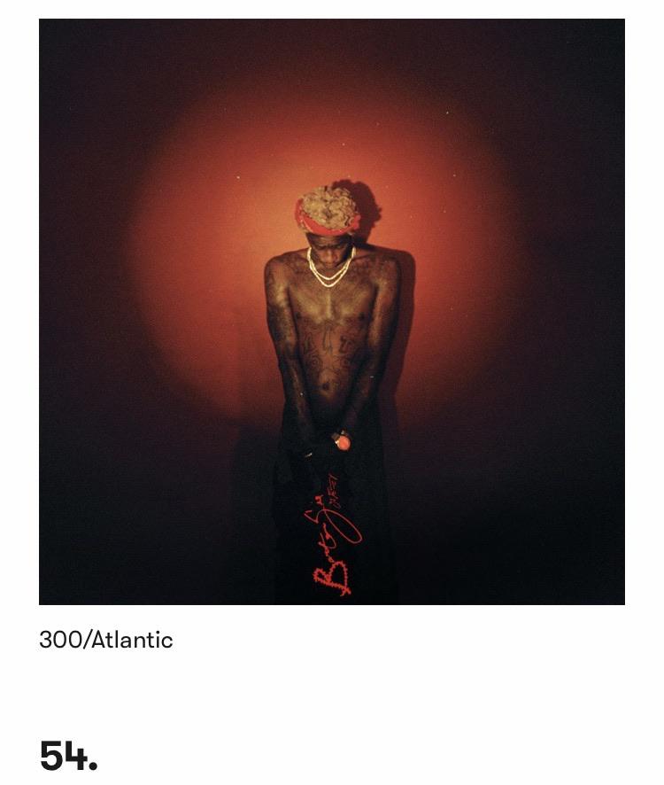54th best album of the decade (Pitchfork) YoungThug