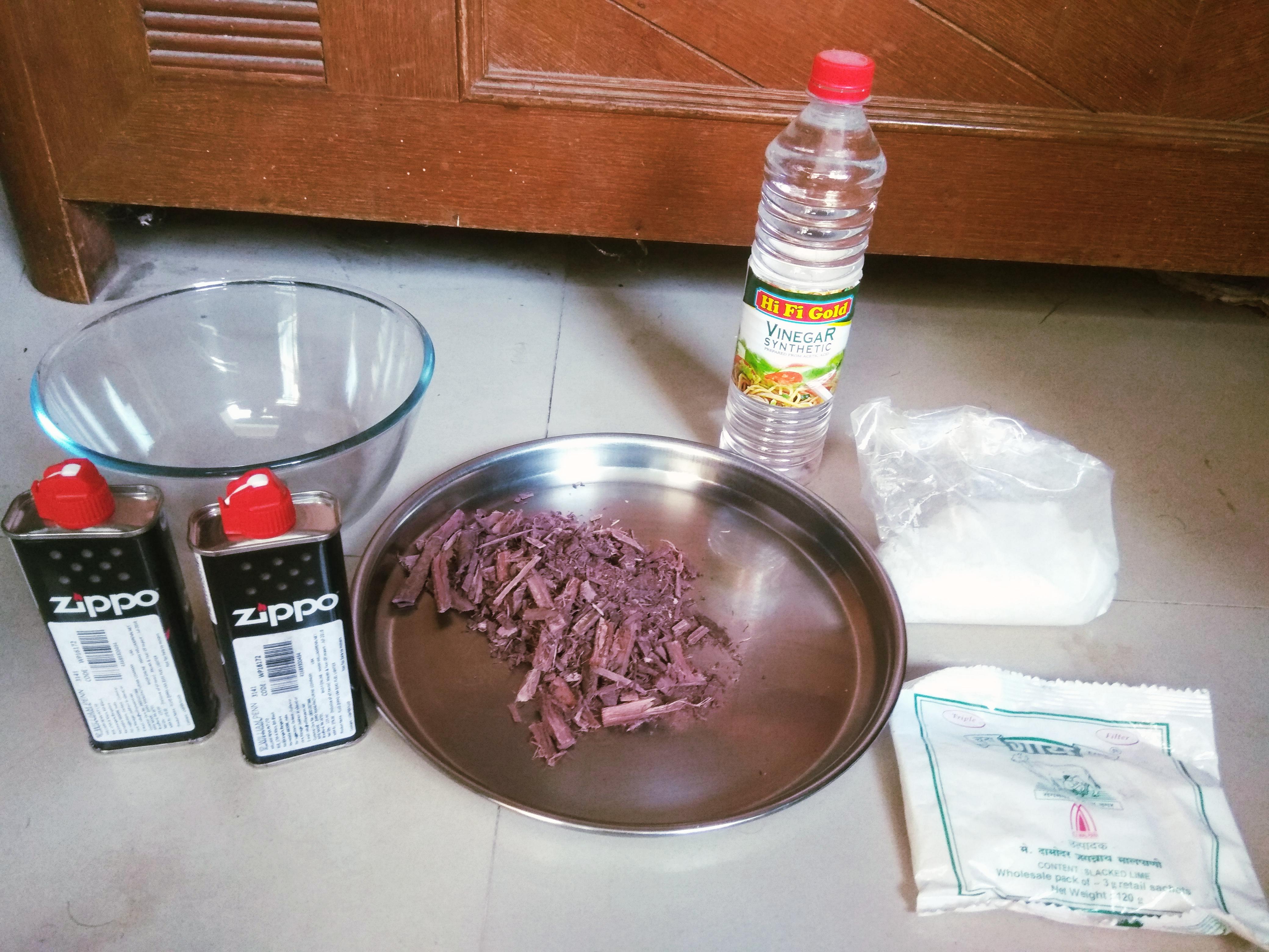 Help! I Have 75g mimosa hostilis, lime, 500g lye, vinegar, 250 ml