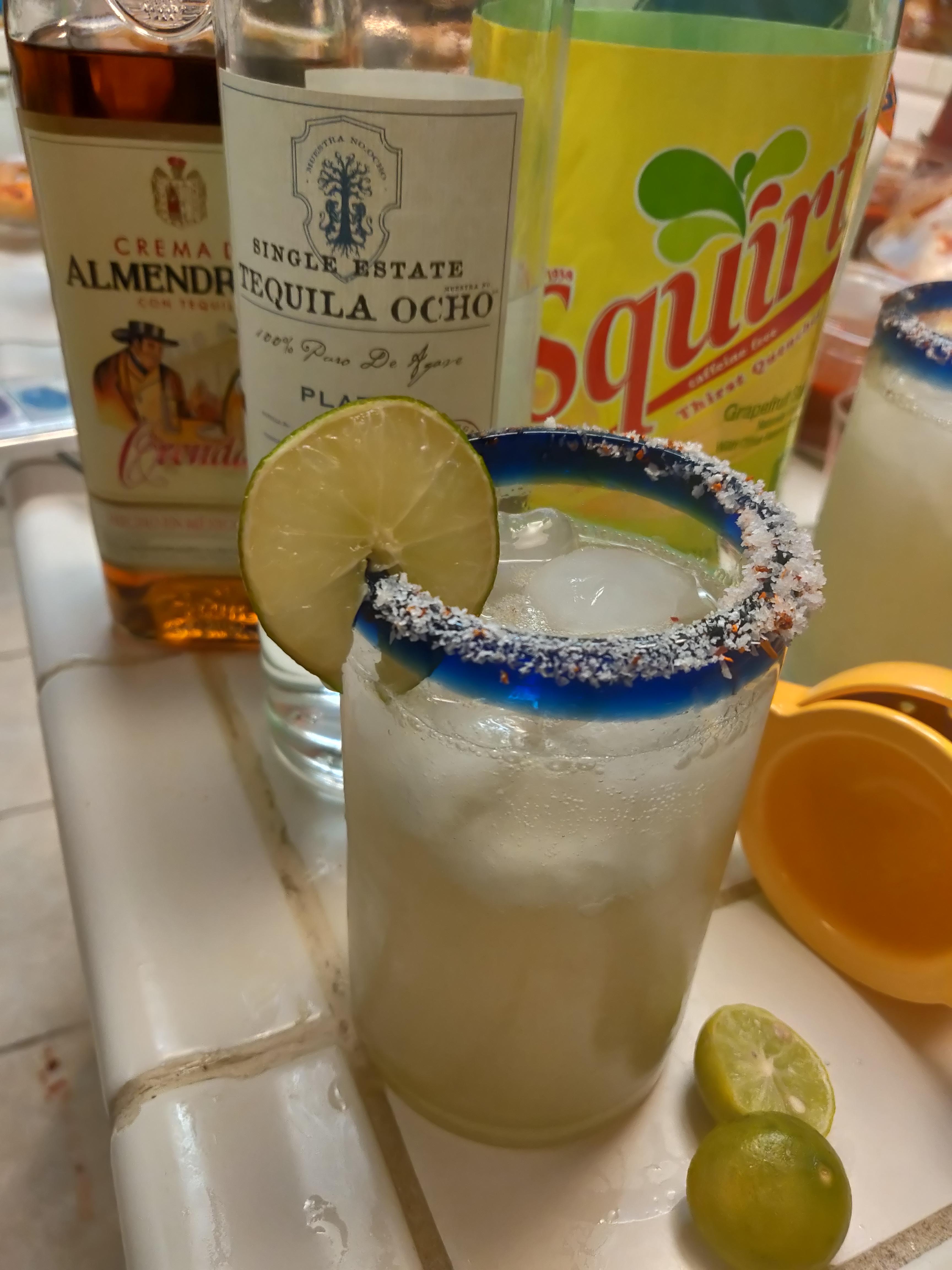 My brother's version of the Paloma. 1 shot of tequila, 1 shot