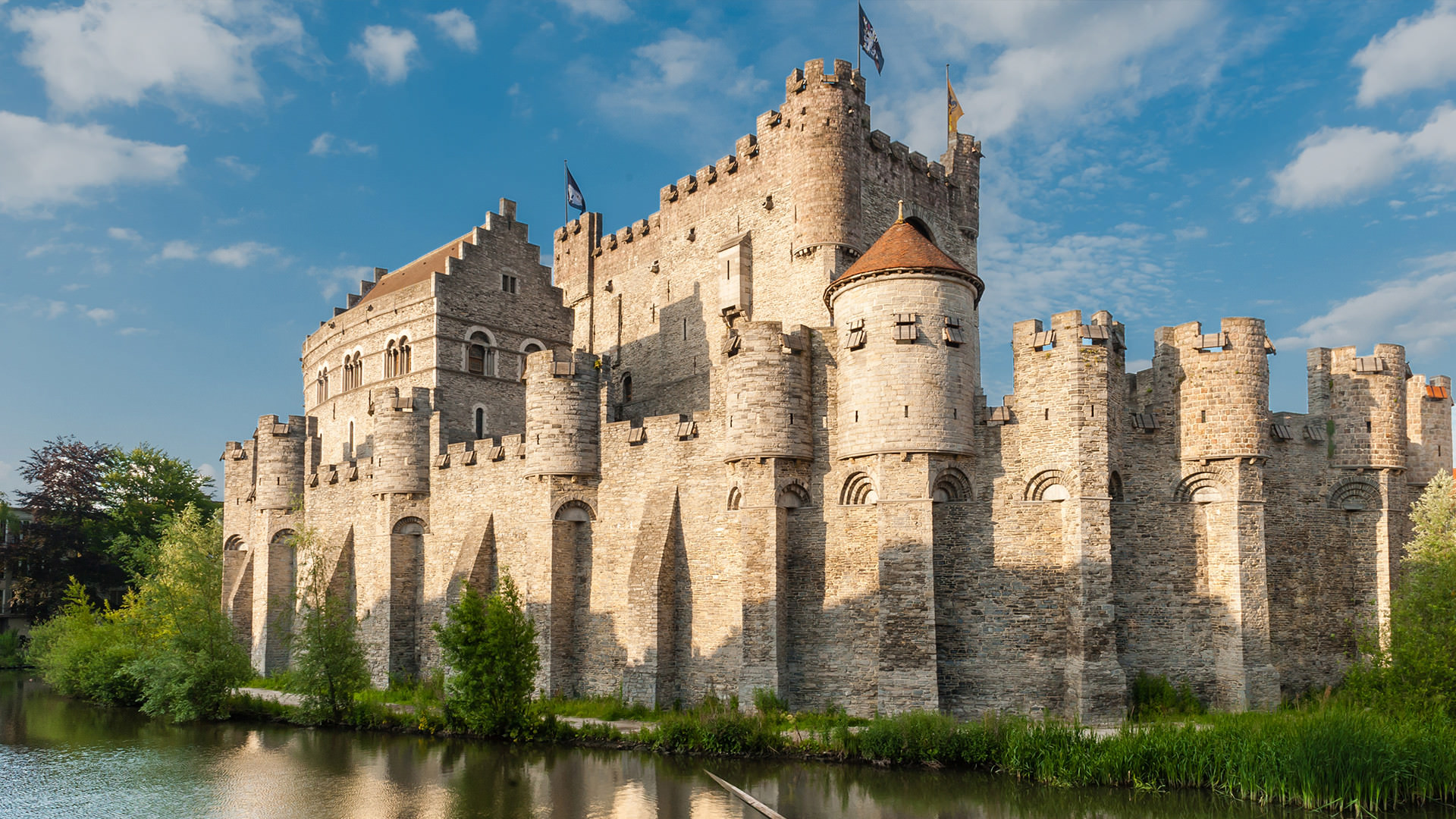 Gravensteen Castle, Ghent, Belgium [1920x1080] r/castles