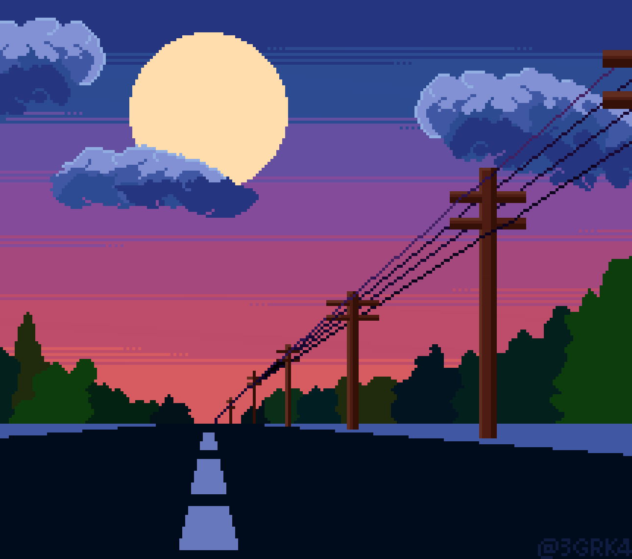 Lonely road PixelArt