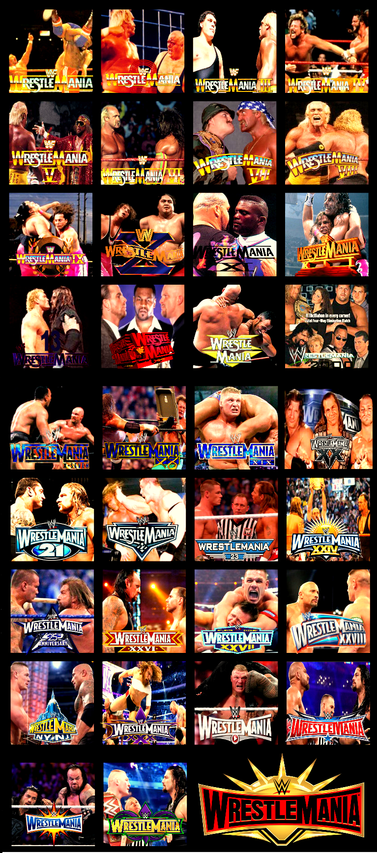 The Main Events of WrestleMania SquaredCircle