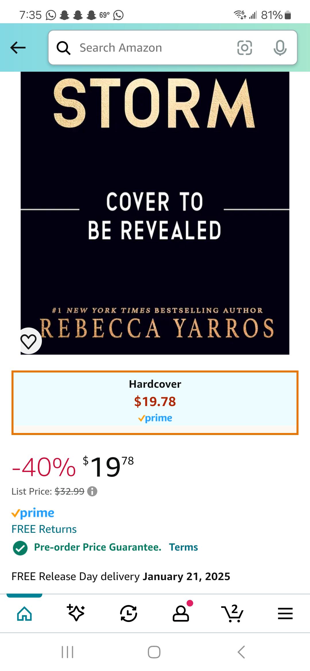 Amazon Preorder.. r/fourthwing