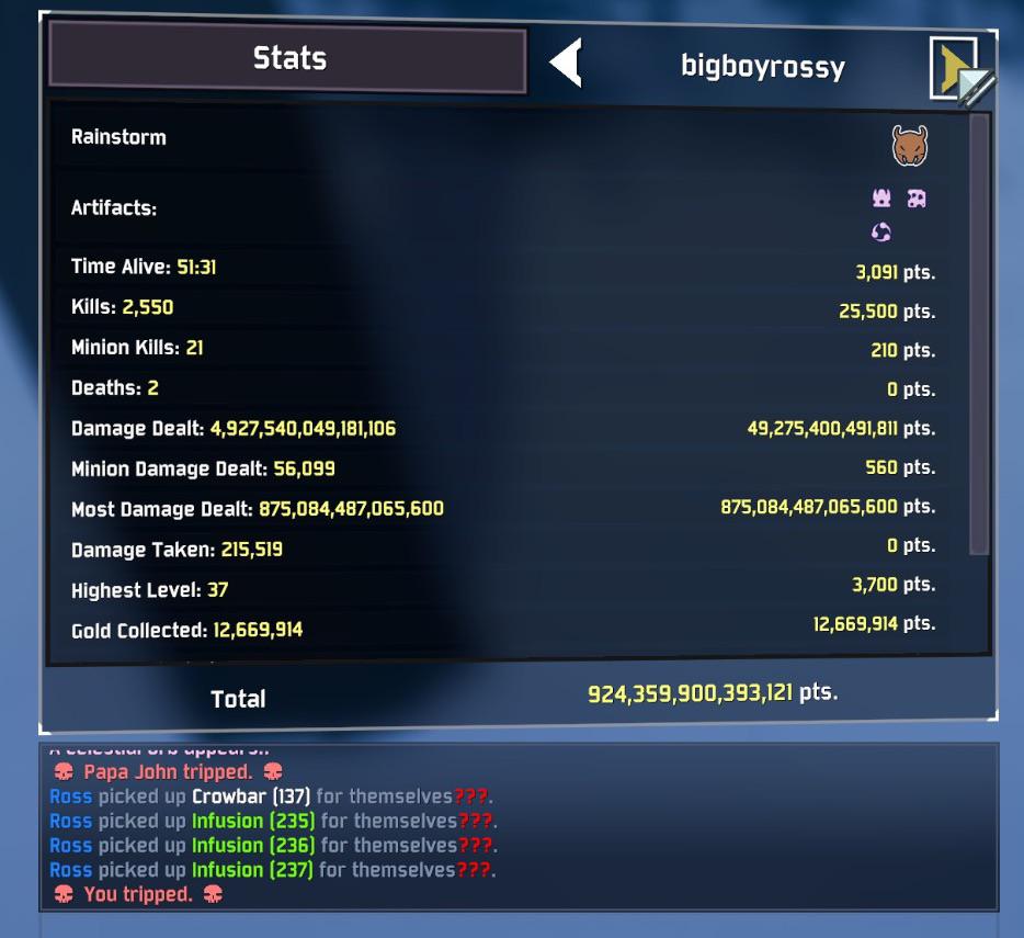 I’d like to apply for the most dmg done WR ror2
