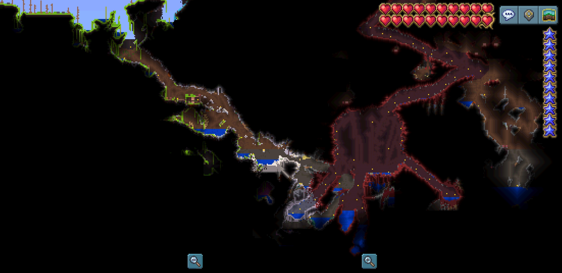 I made it to Hardmode... except that my Hallow spawned INSIDE my jungle