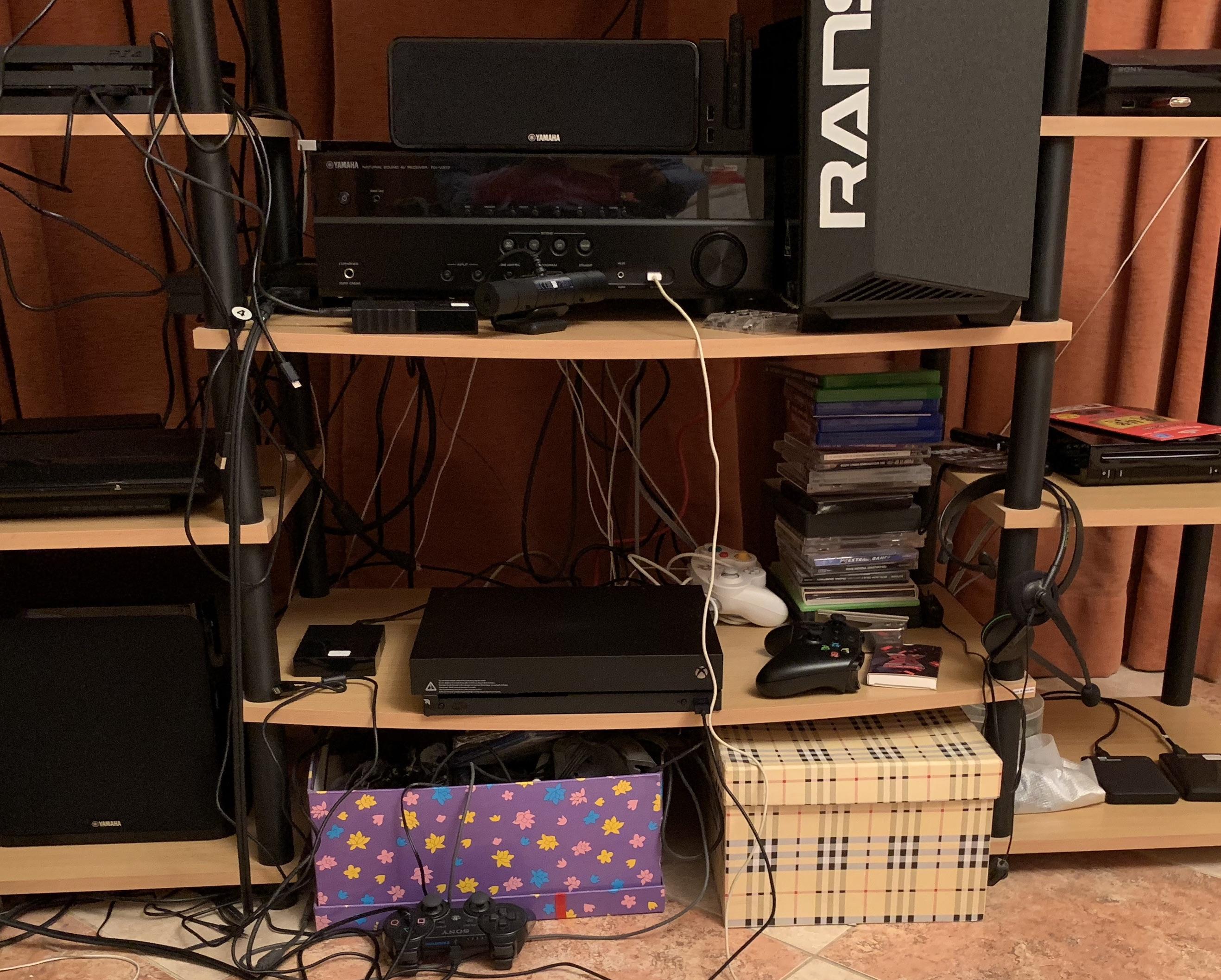 Is my Xbox One X having an enough ventilation? Or should I put up? r