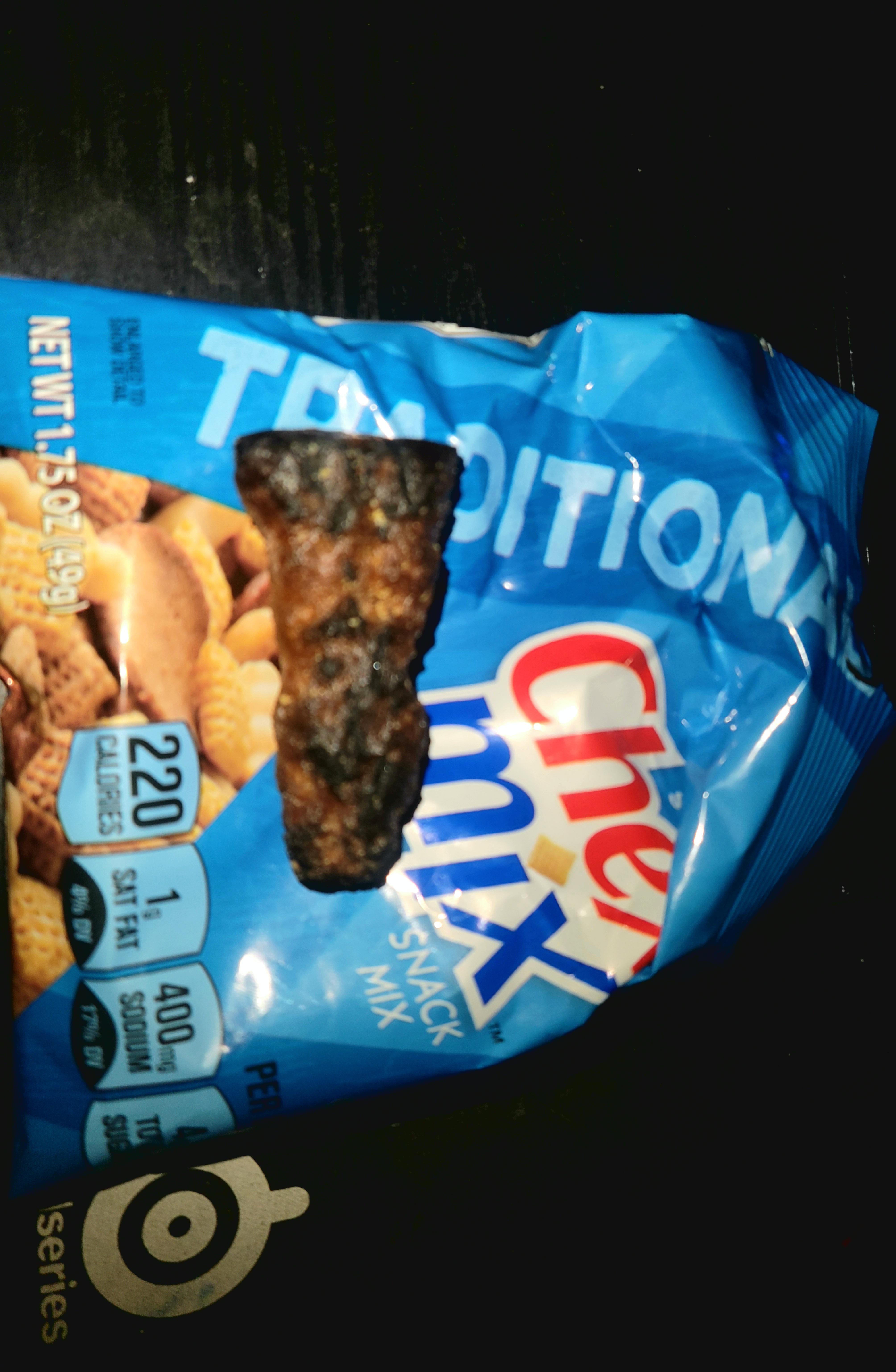 This Chex Mix rye chip. r/mildlyinteresting