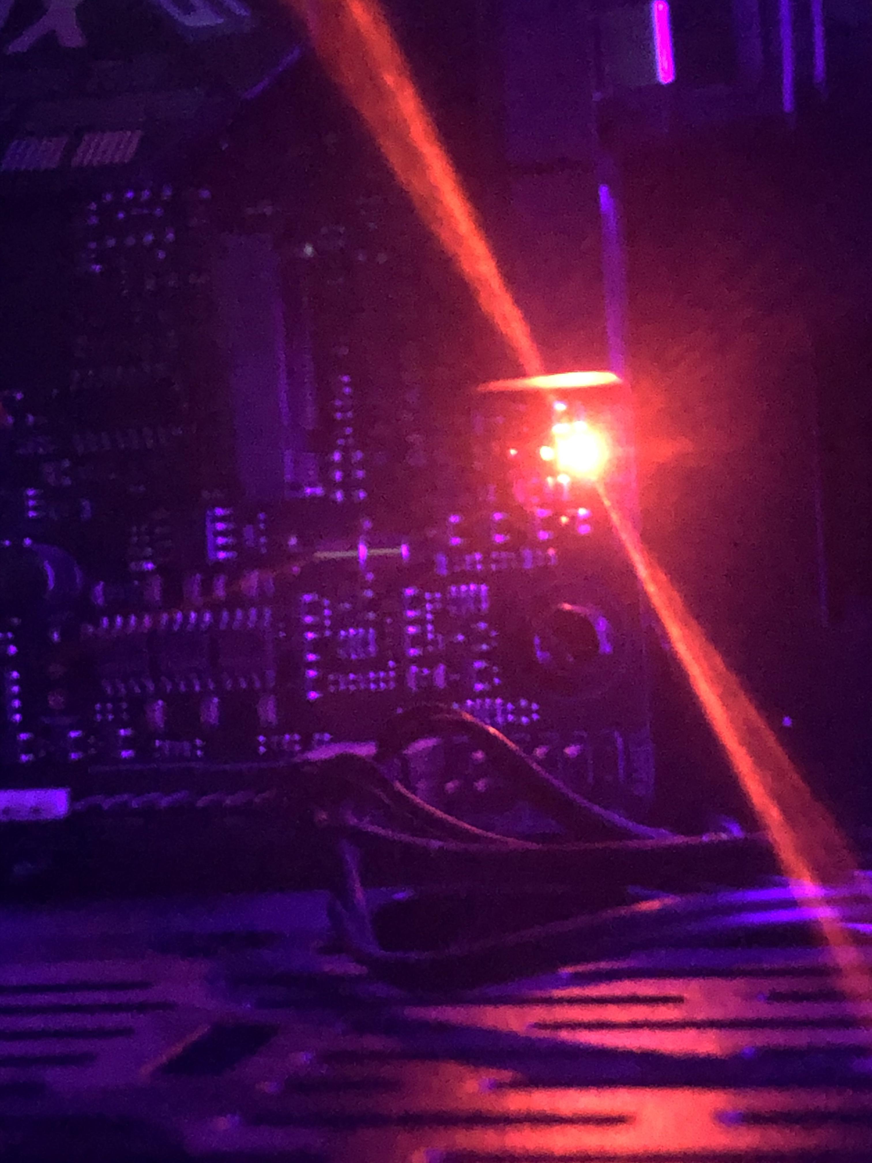 What does this orange light mean on the bottom of my Motherboard? r