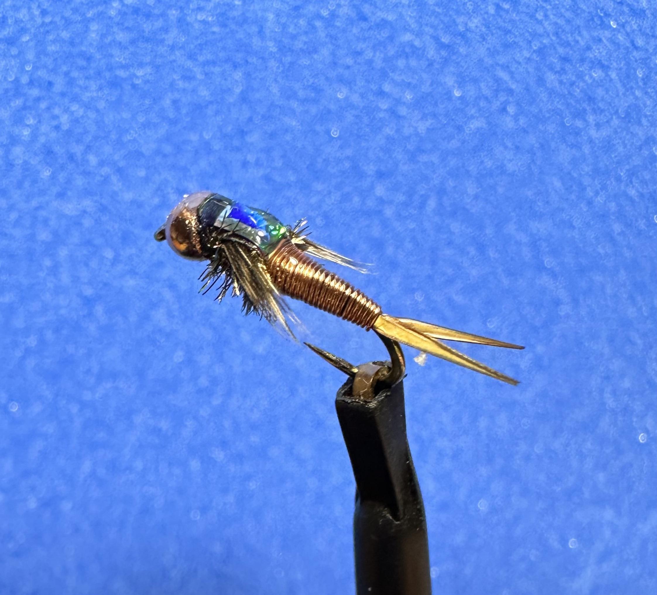 Copper John, size 14 r/flytying