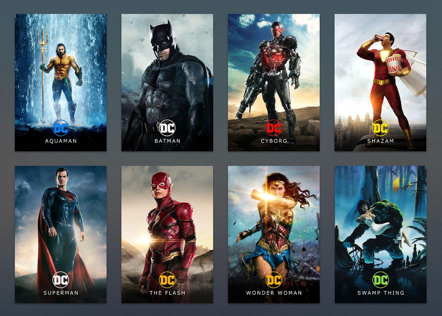 DC Individual Hero Poster Set [Collection] r/PlexPosters