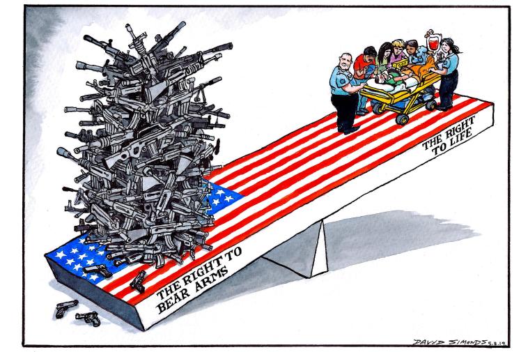 Times (U.K) Cartoon The Right To Bear Arms r/PoliticalHumor