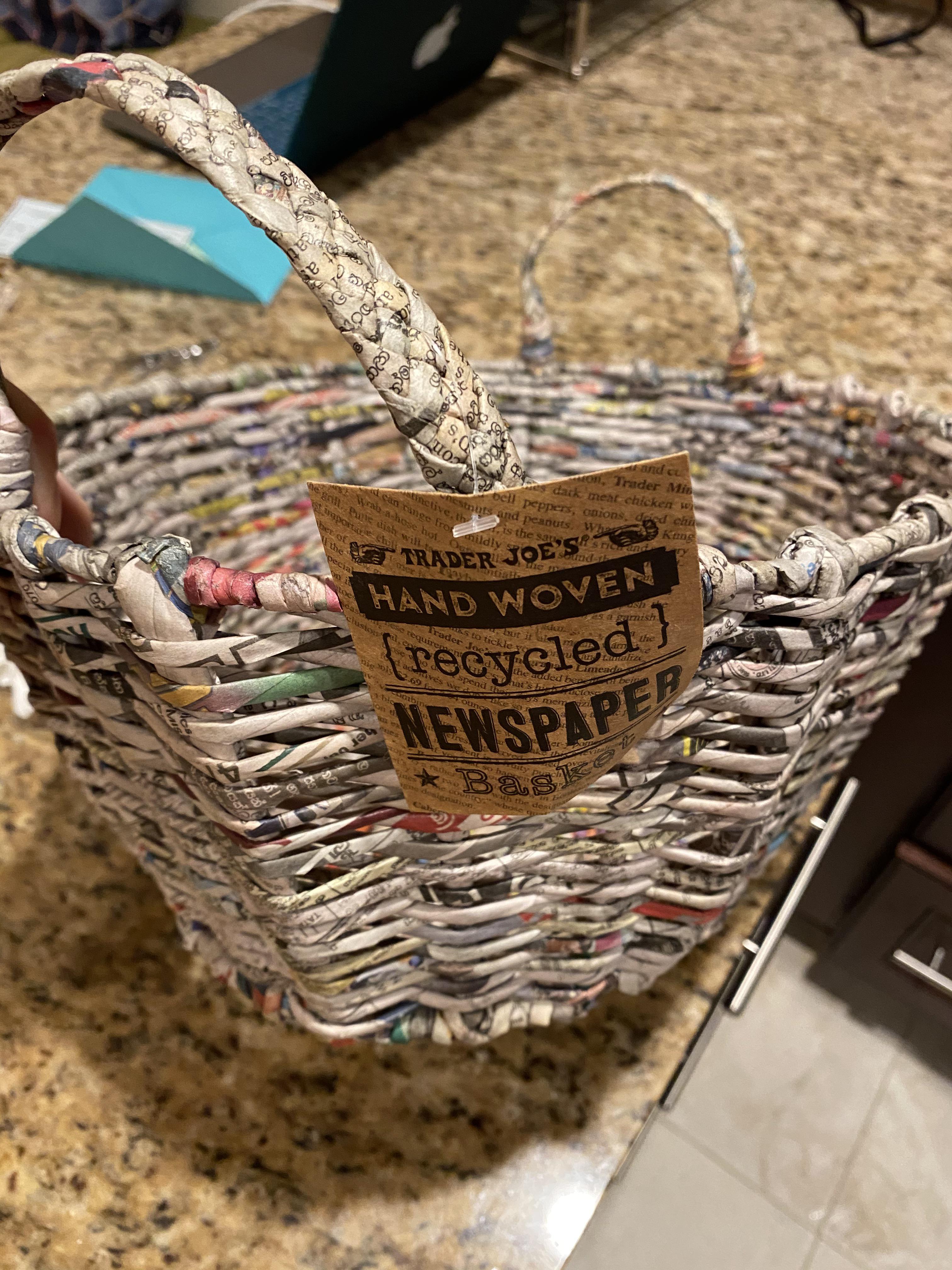 Got the Handwoven Recycled Newspaper Basket during my trip yesterday