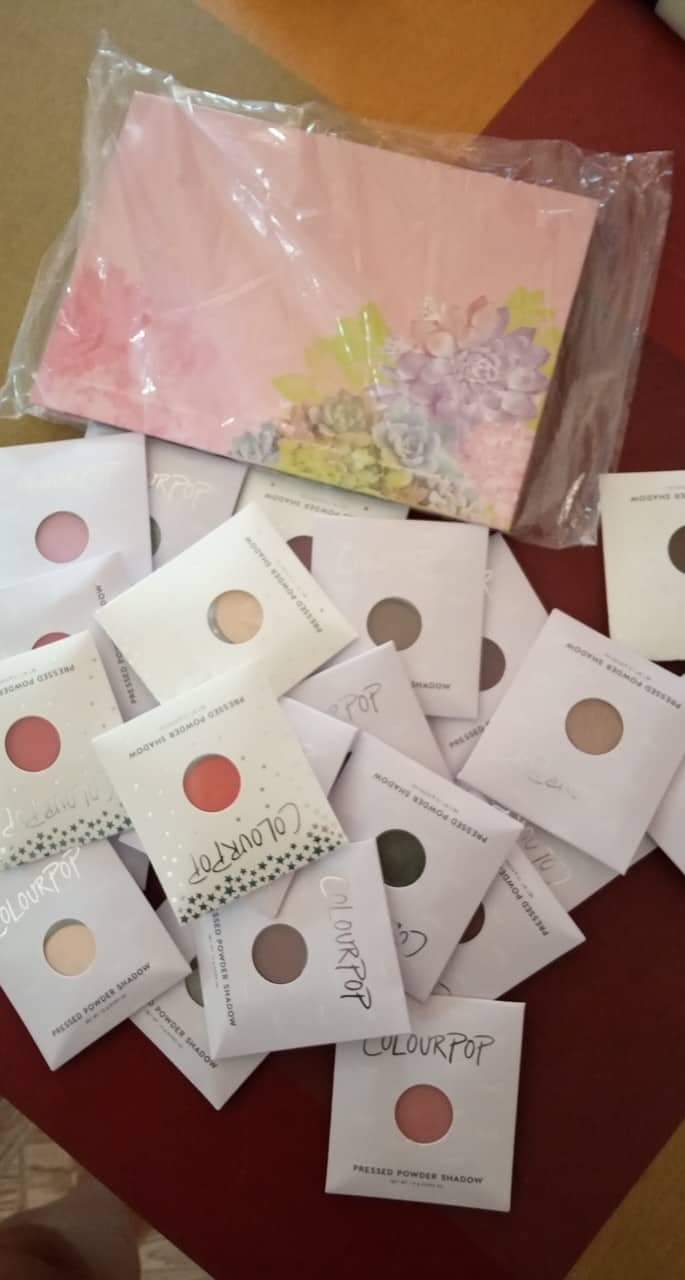 First colourpop order!! r/makeupflatlays