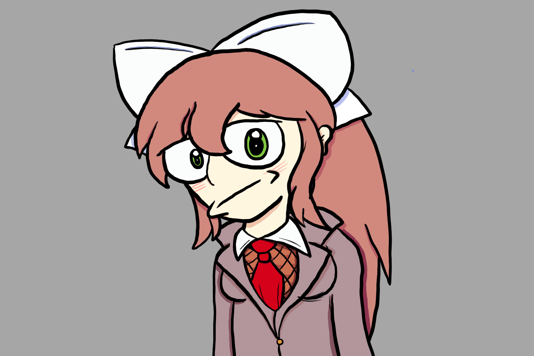 Here's Monika after reading the Sayonara fanfic DDLC