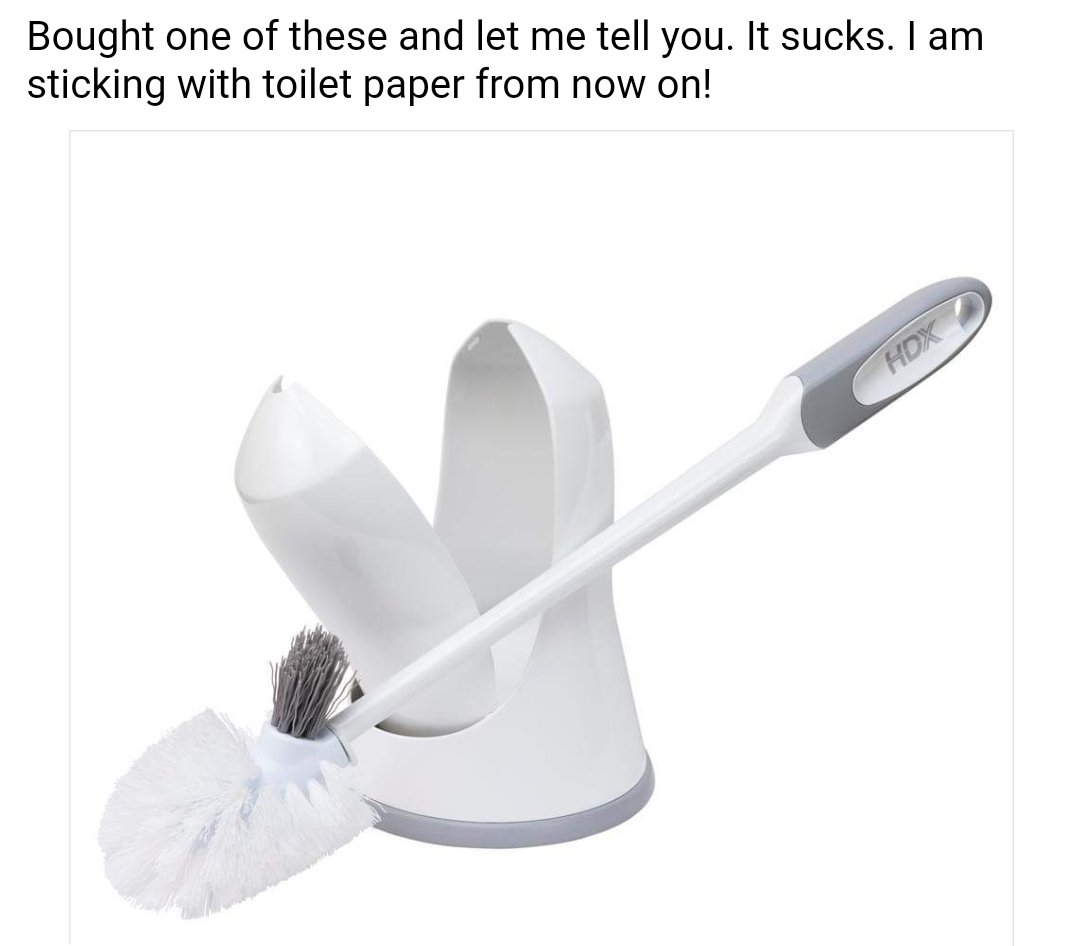 This toilet brush idea is awful. r/memes