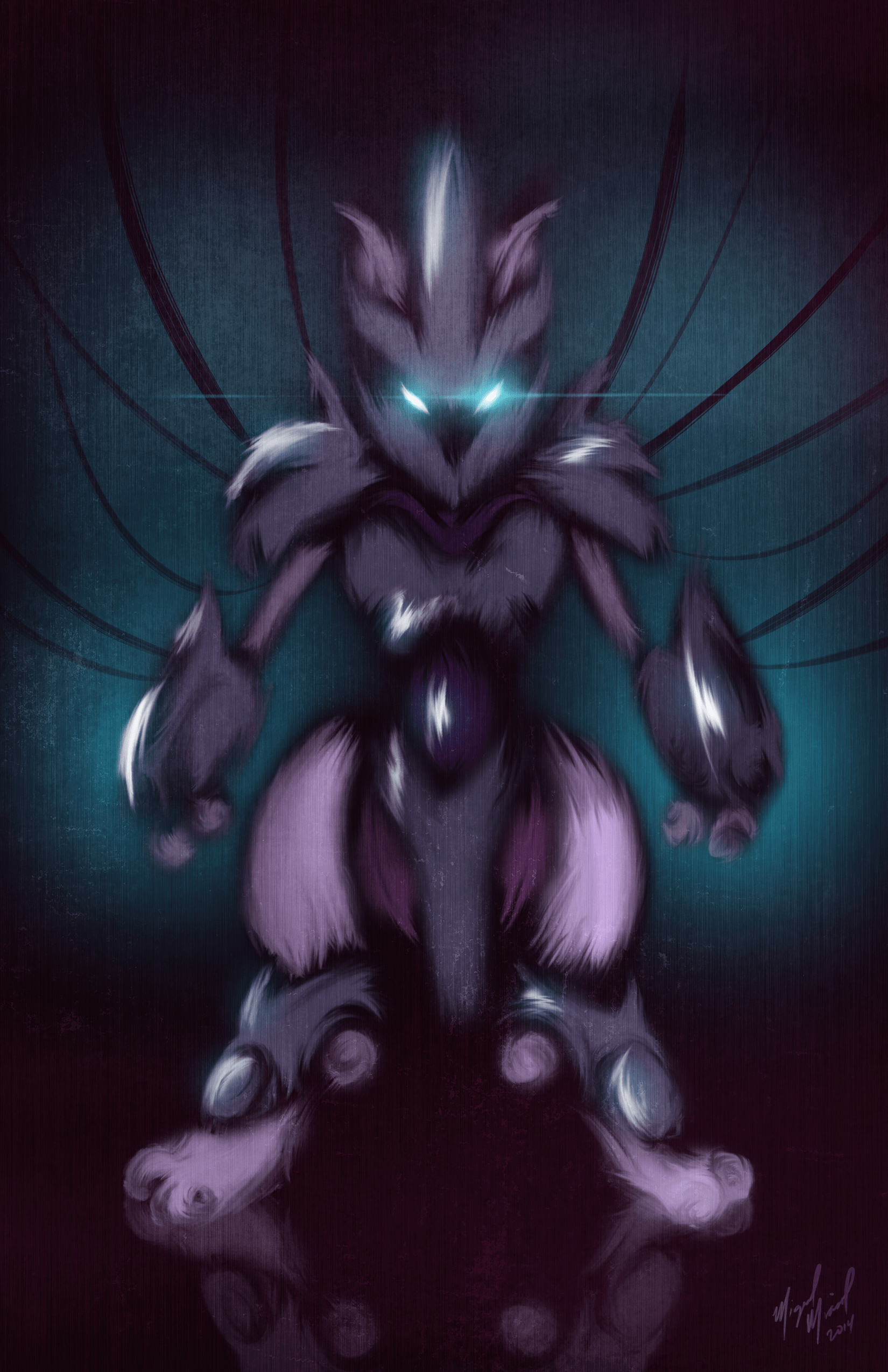 Giovanni's Mewtwo (My Art) pokemon